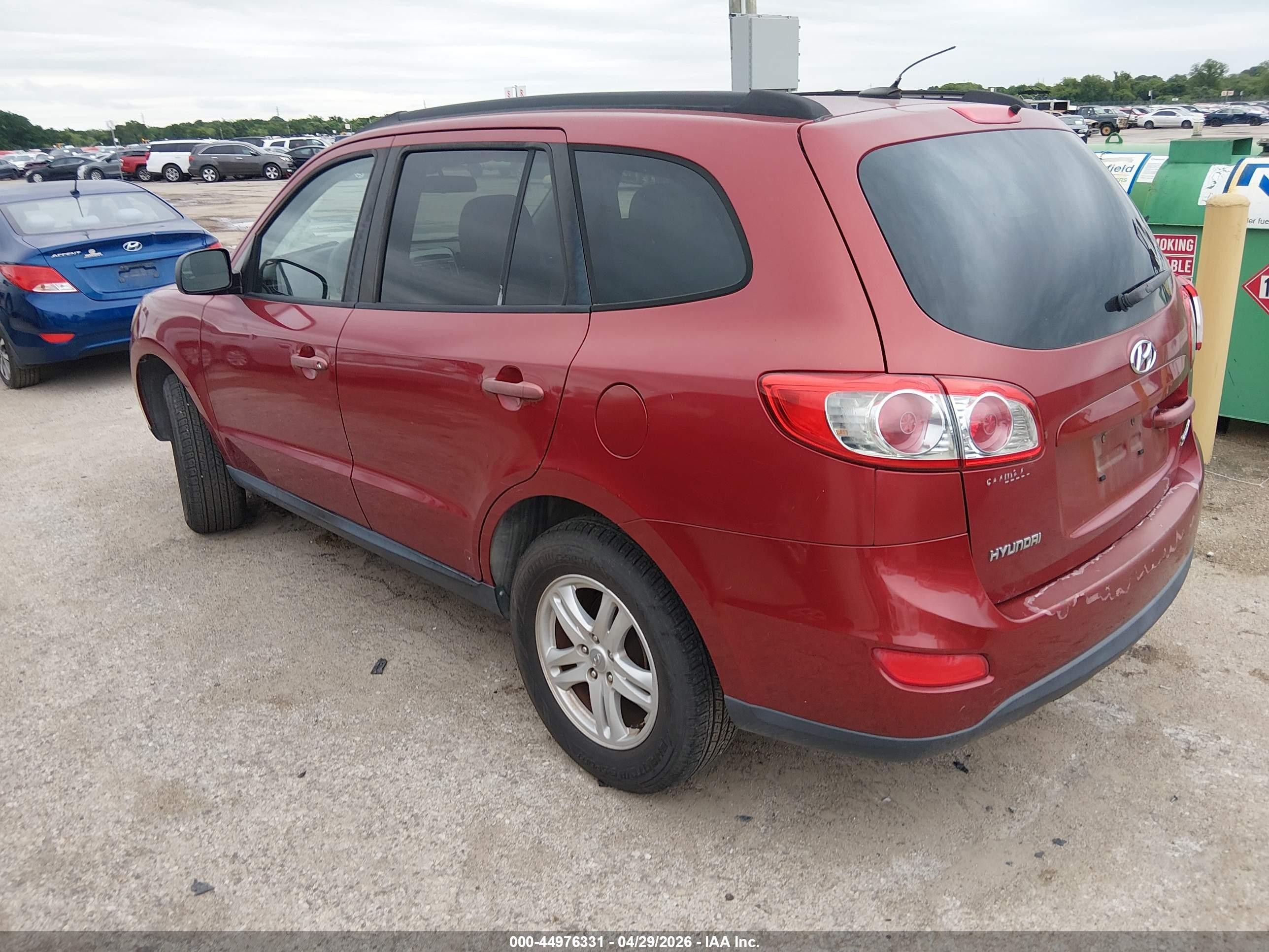 2010 Hyundai Santa Fe Gls Red vin: 5NMSG3AB3AH346700