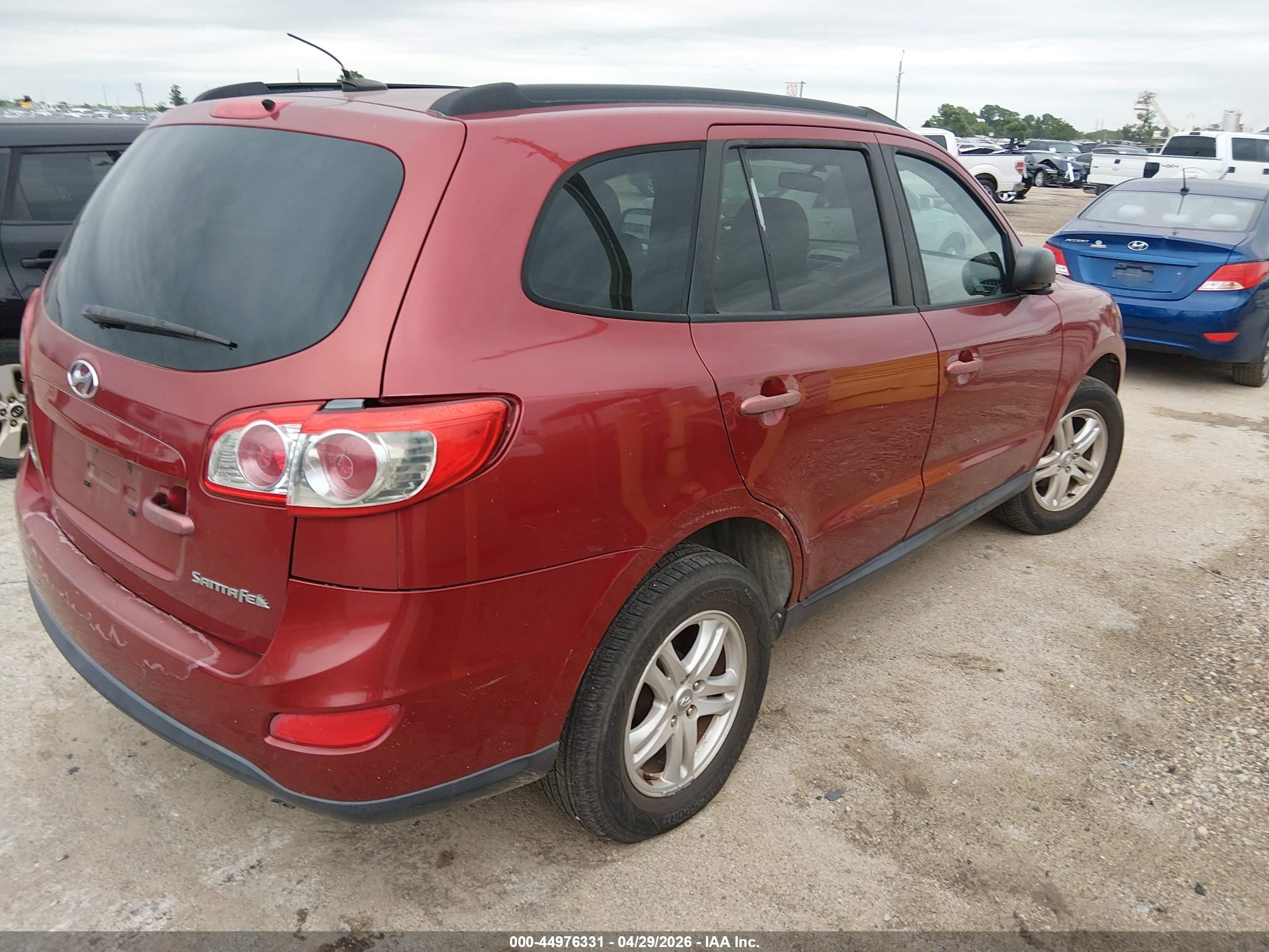 2010 Hyundai Santa Fe Gls Red vin: 5NMSG3AB3AH346700