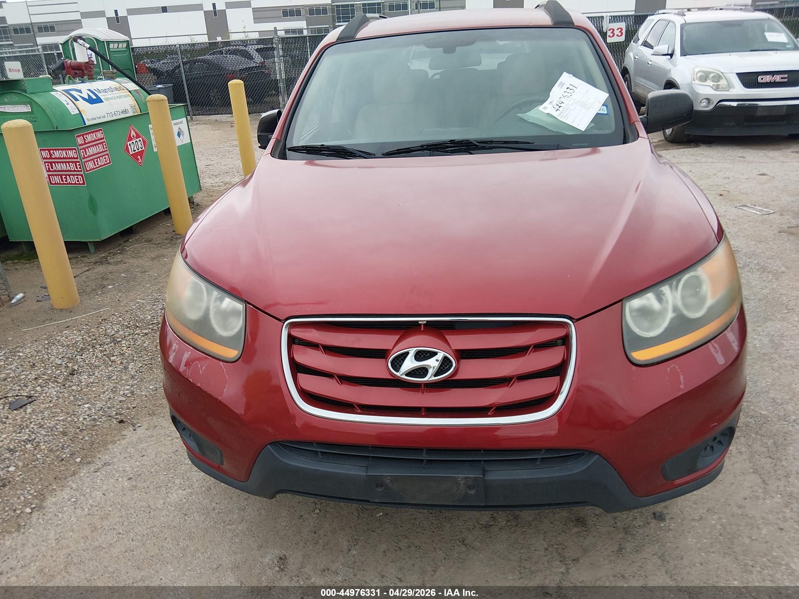 2010 Hyundai Santa Fe Gls Red vin: 5NMSG3AB3AH346700