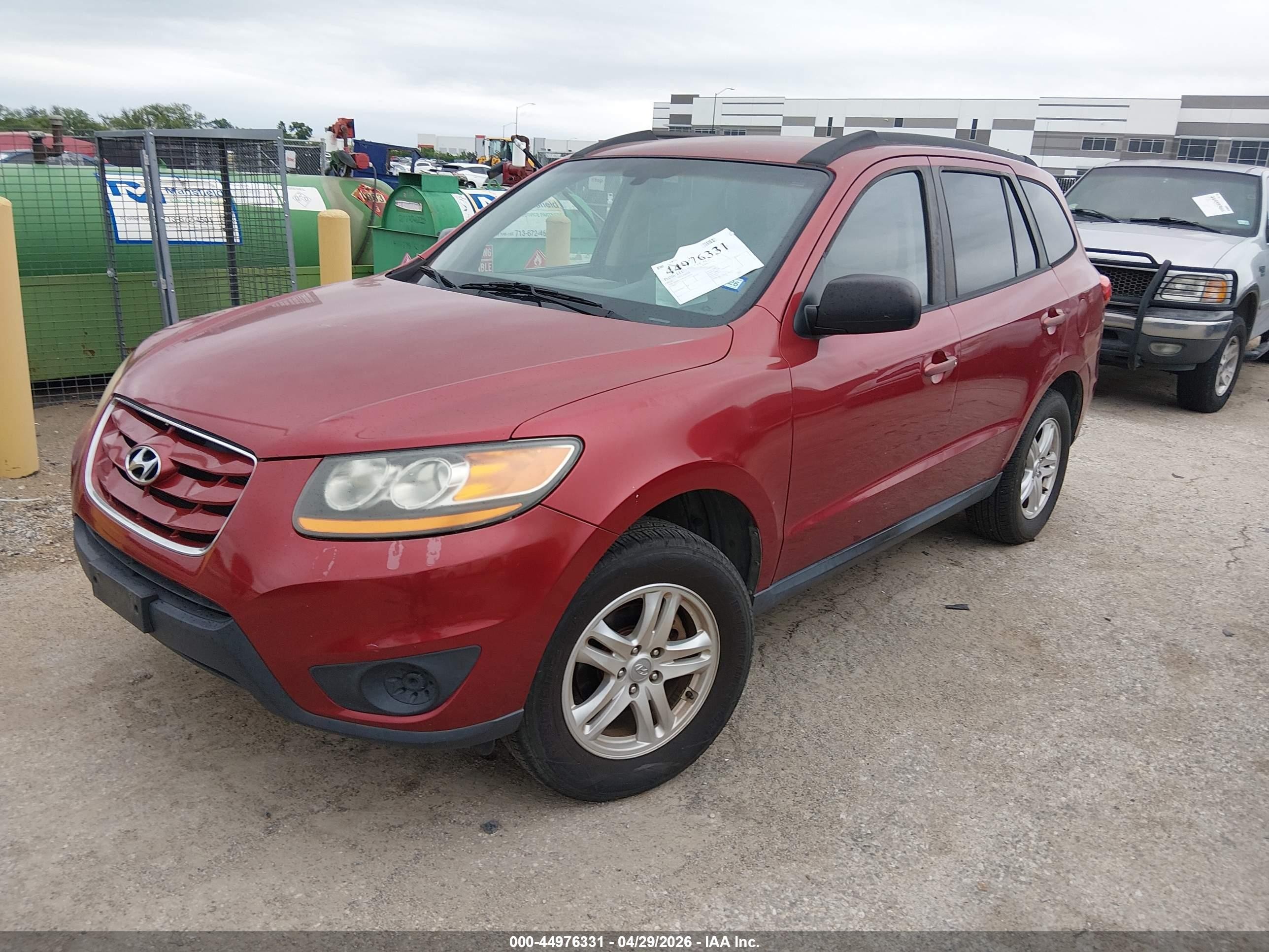 2010 Hyundai Santa Fe Gls Red vin: 5NMSG3AB3AH346700