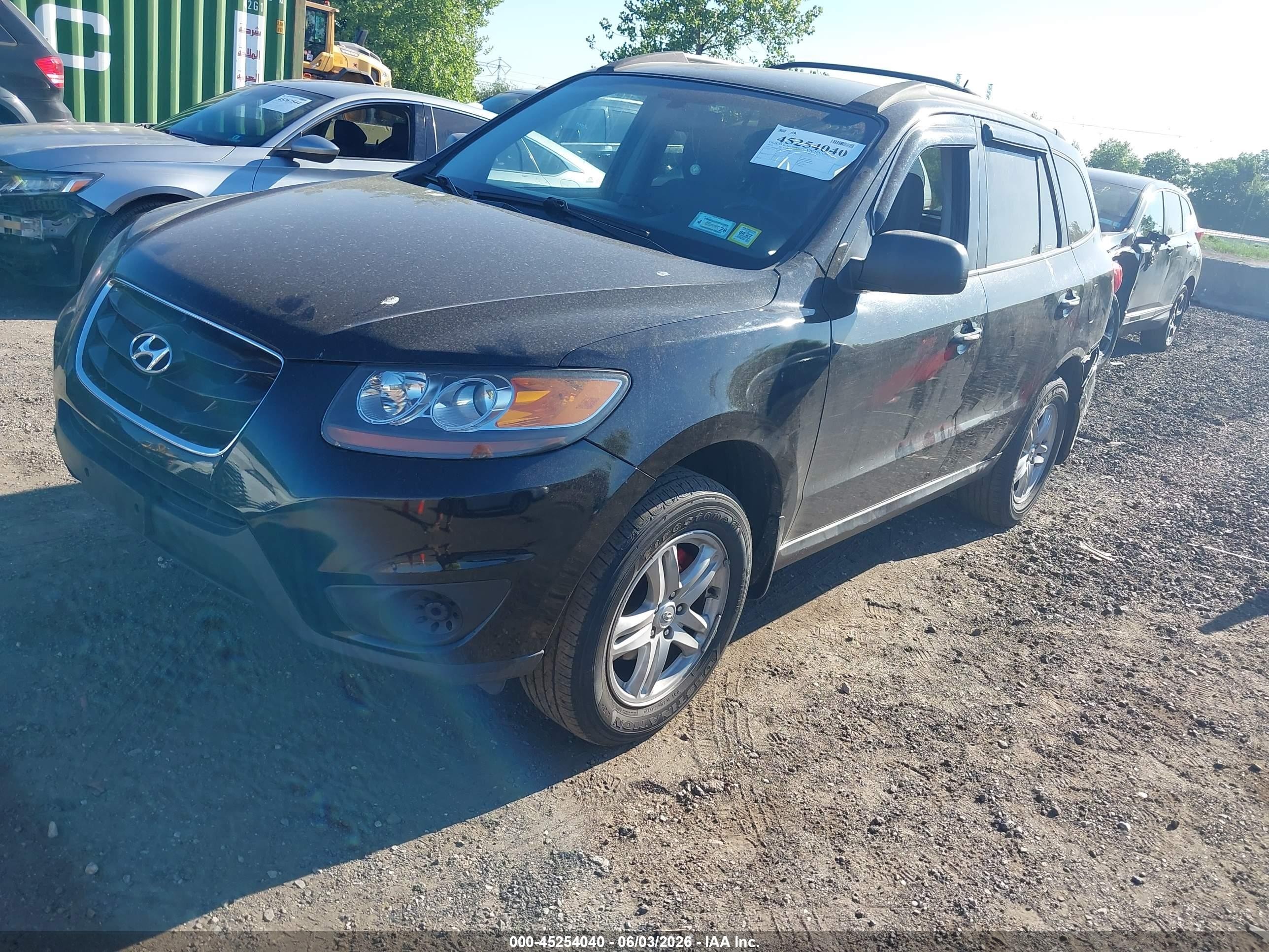 2010 Hyundai Santa Fe Gls Black vin: 5NMSG3AB3AH380586