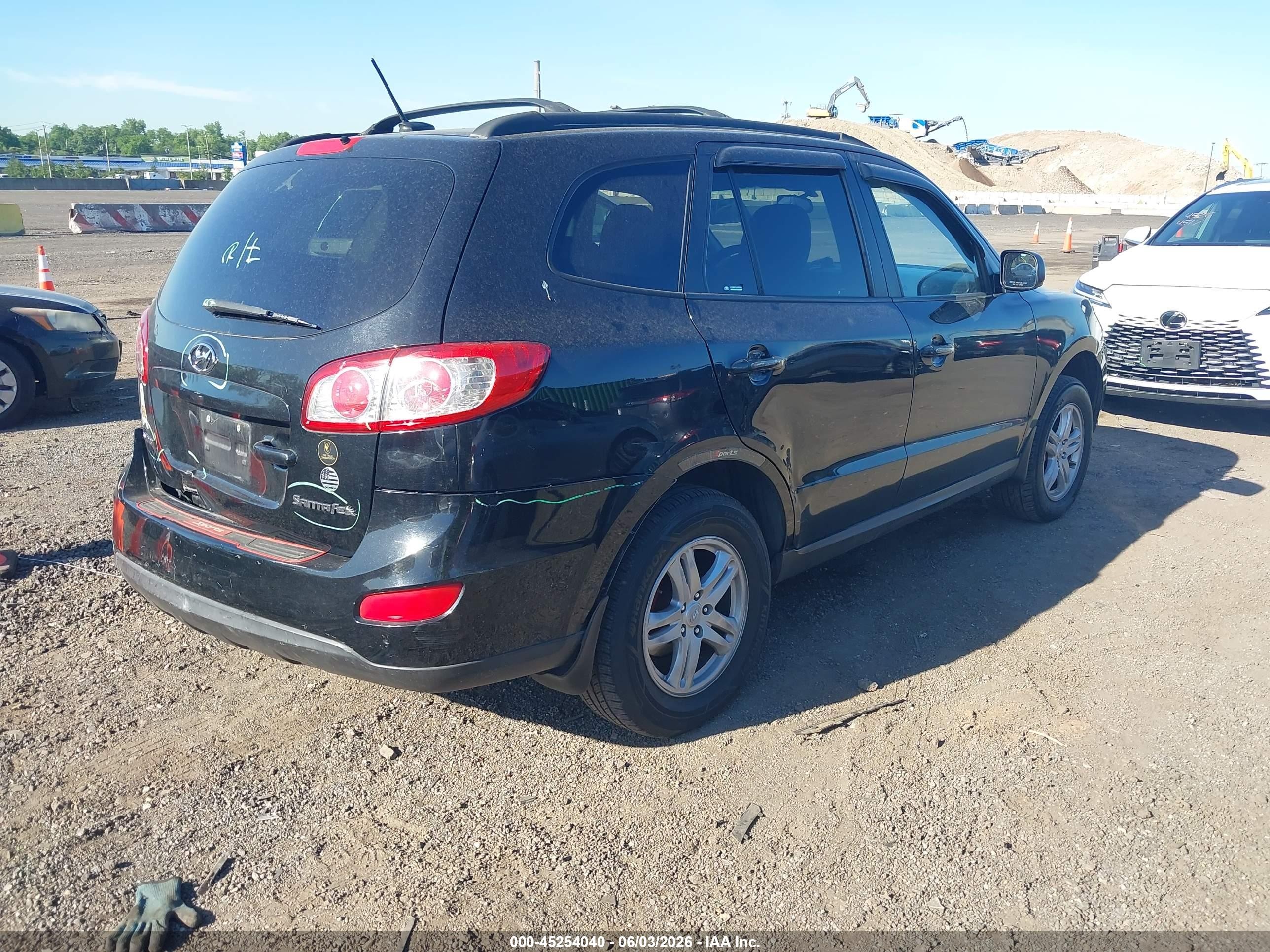 2010 Hyundai Santa Fe Gls Black vin: 5NMSG3AB3AH380586