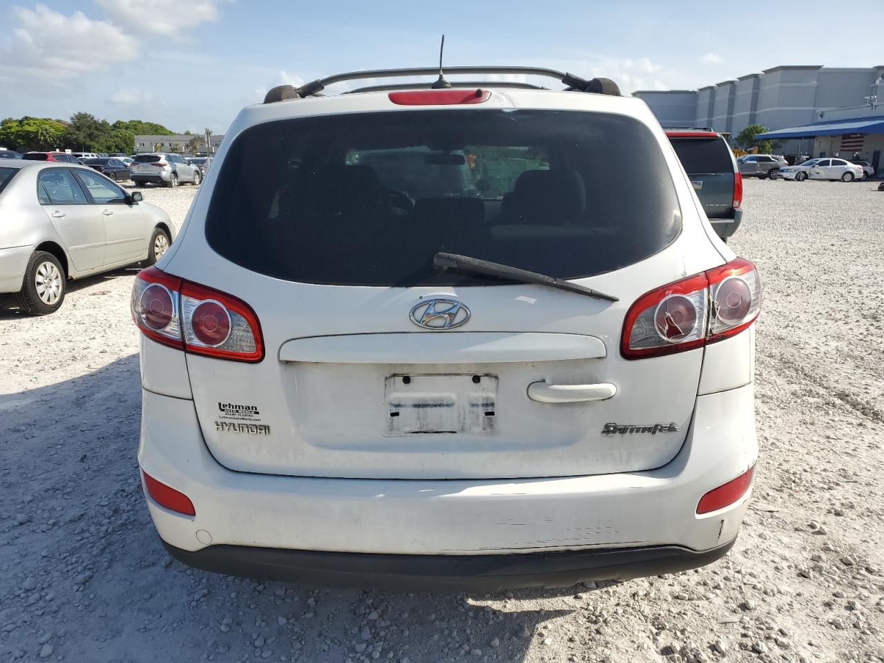 2010 Hyundai Santa Fe Gls White vin: 5NMSG3AB3AH385335