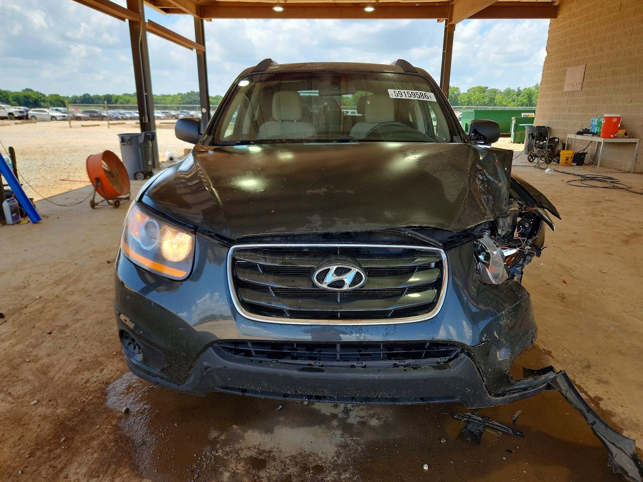 2010 Hyundai Santa Fe Gls Gray vin: 5NMSG3AB3AH387408