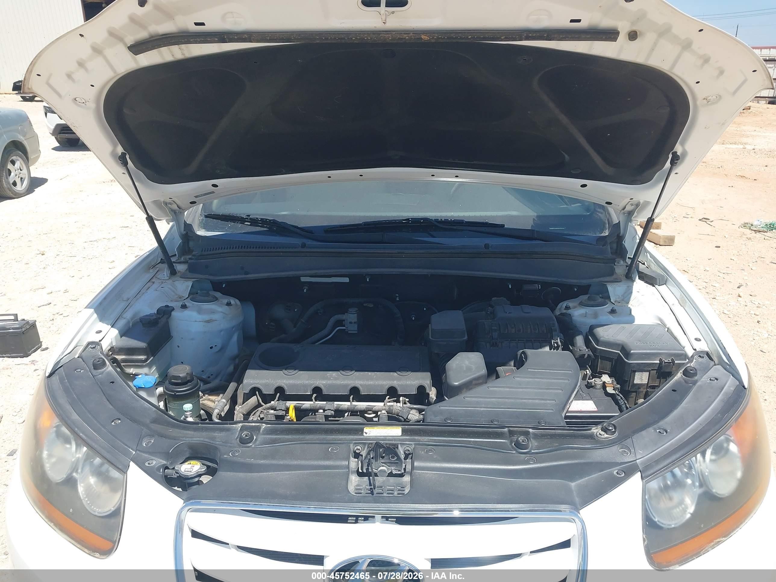2010 Hyundai Santa Fe Gls White vin: 5NMSG3AB3AH390776