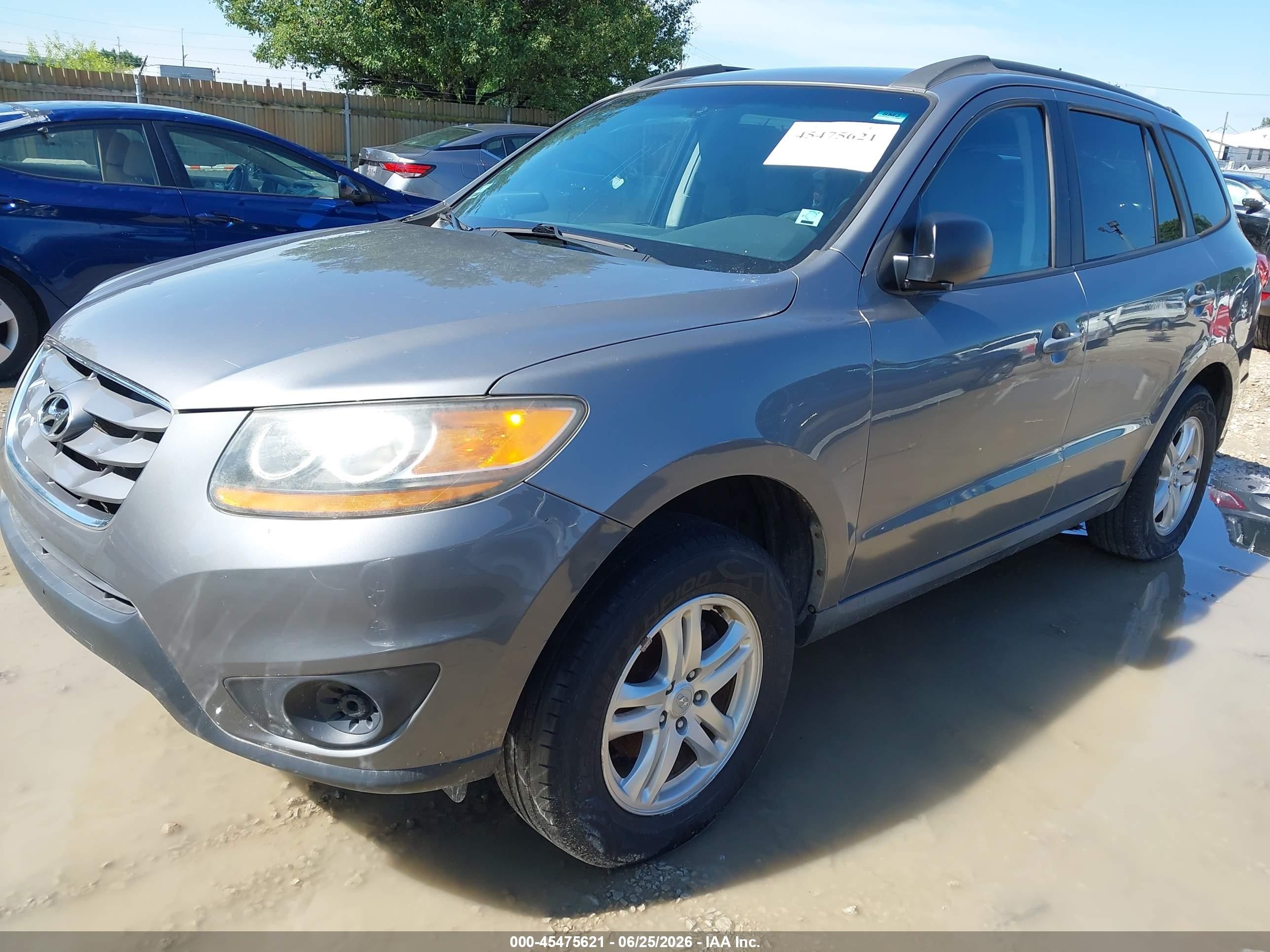 2010 Hyundai Santa Fe Gls Gray vin: 5NMSG3AB3AH402554