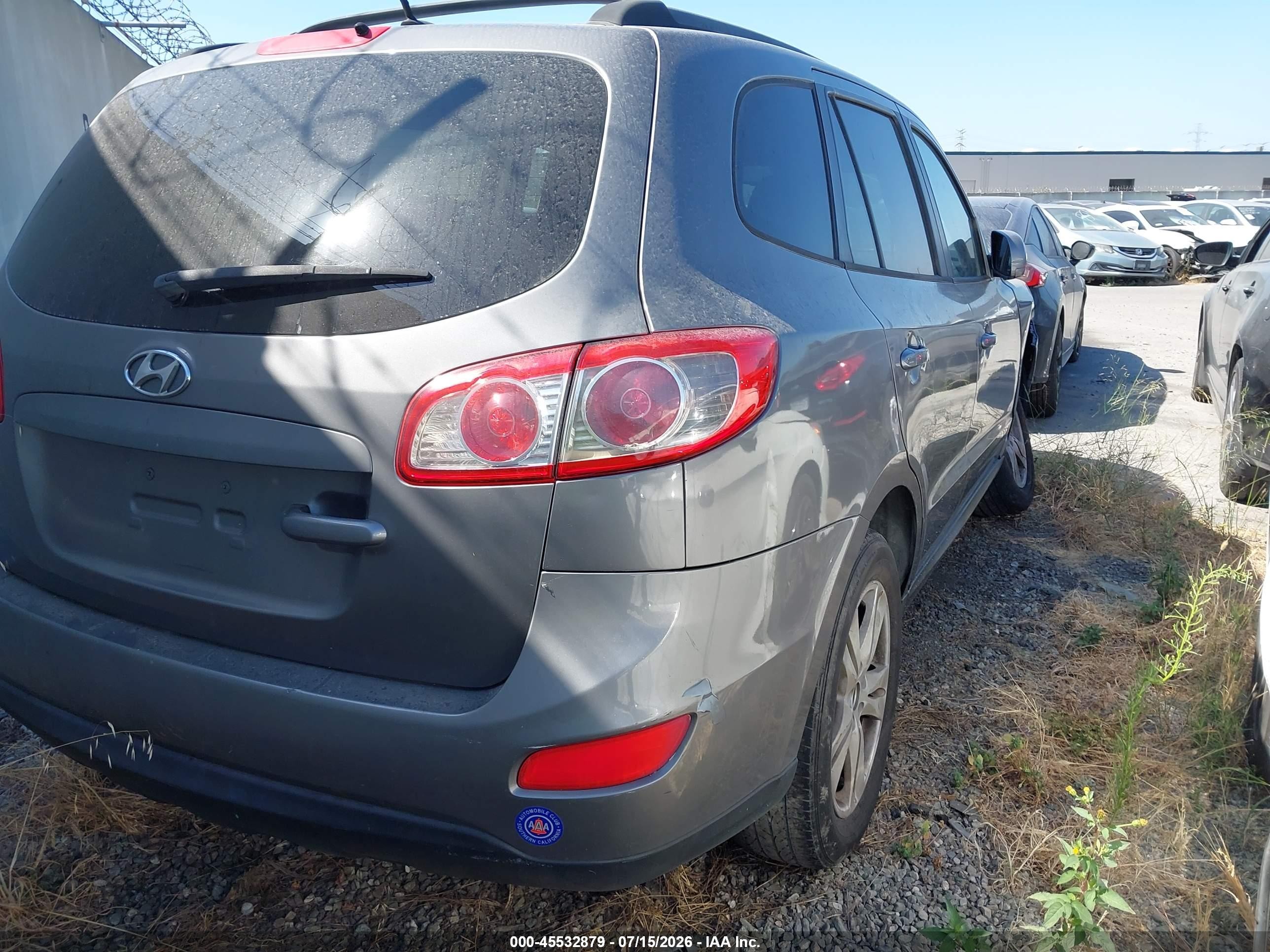 2010 Hyundai Santa Fe Gls Gray vin: 5NMSG3AB3AH403302