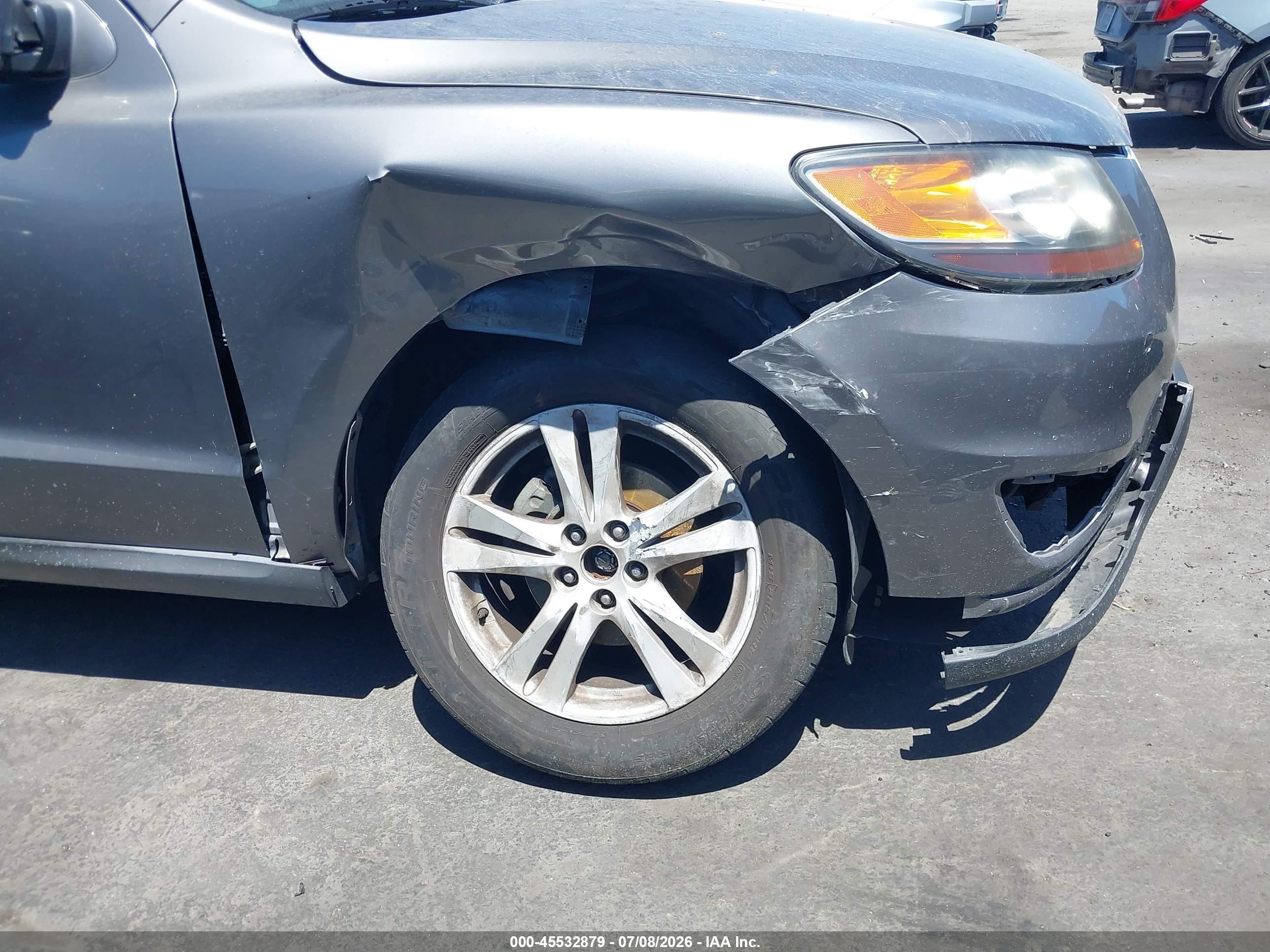 2010 Hyundai Santa Fe Gls Gray vin: 5NMSG3AB3AH403302