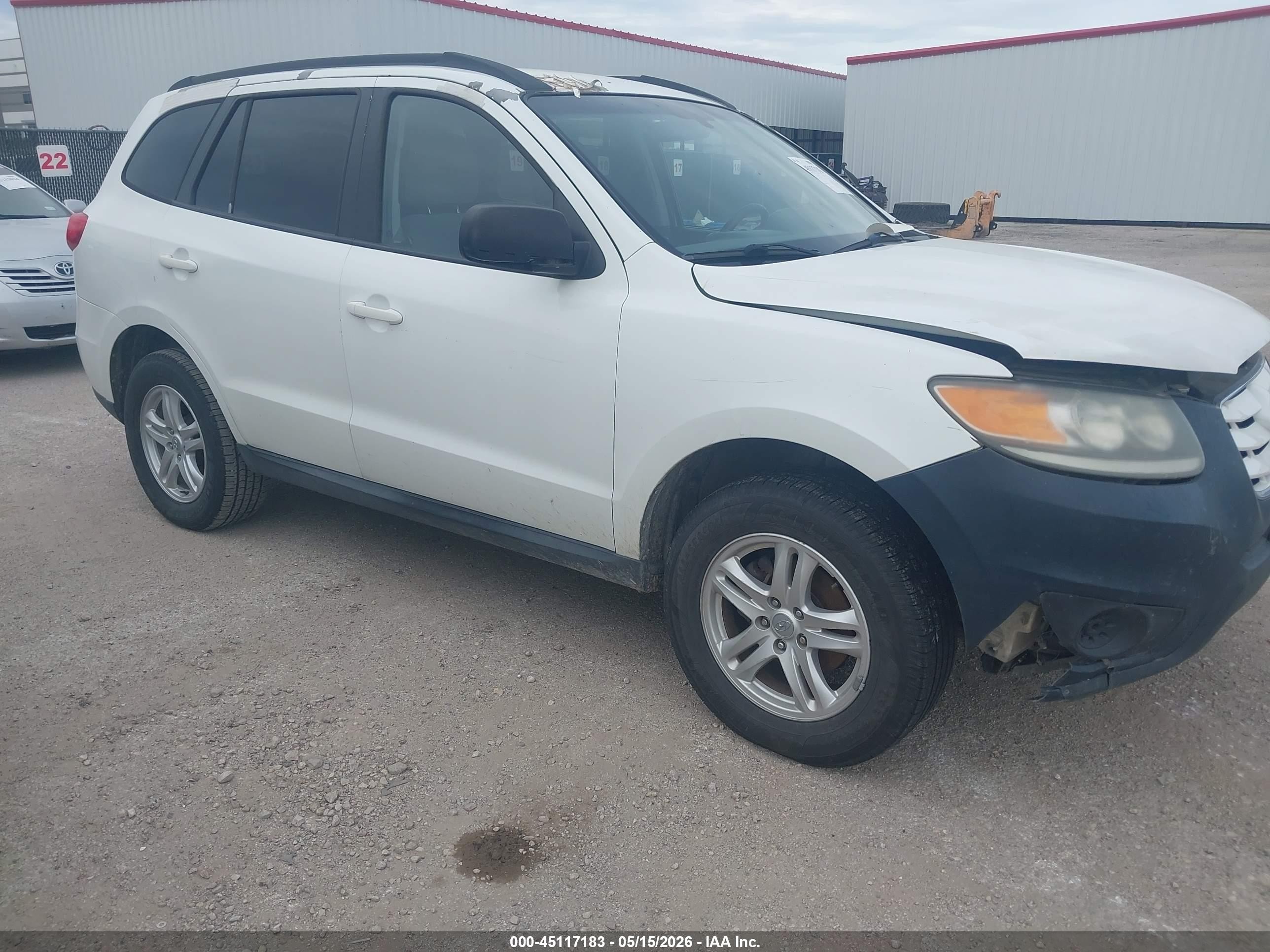 2010 Hyundai Santa Fe Gls White vin: 5NMSG3AB4AH336032