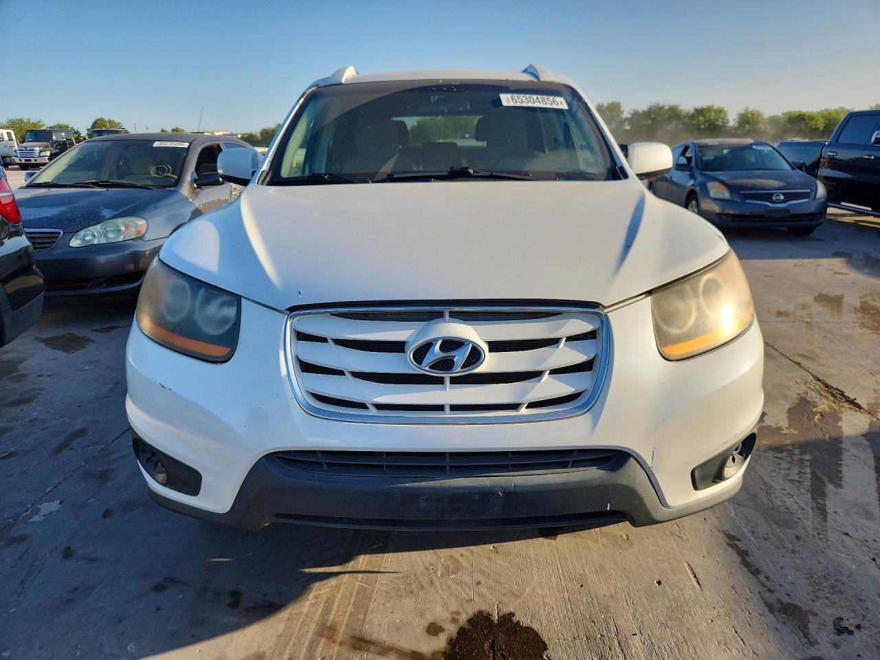 2010 Hyundai Santa Fe Gls White vin: 5NMSG3AB4AH336516