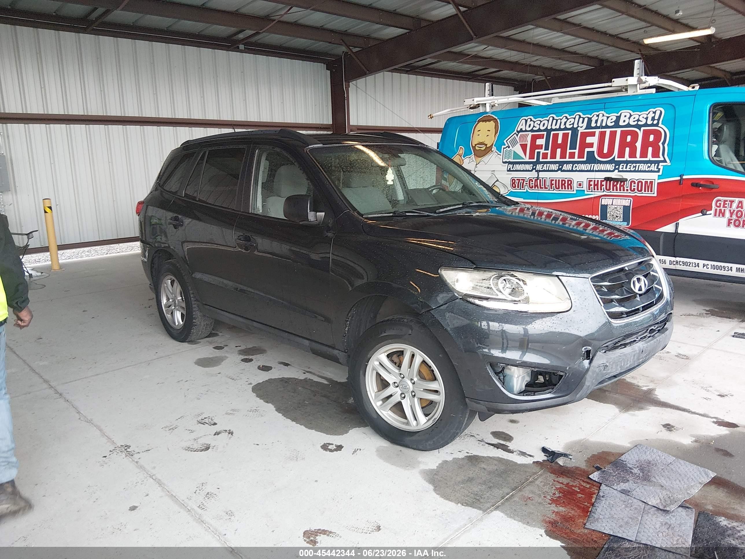 2010 Hyundai Santa Fe Gls Синий vin: 5NMSG3AB4AH361271