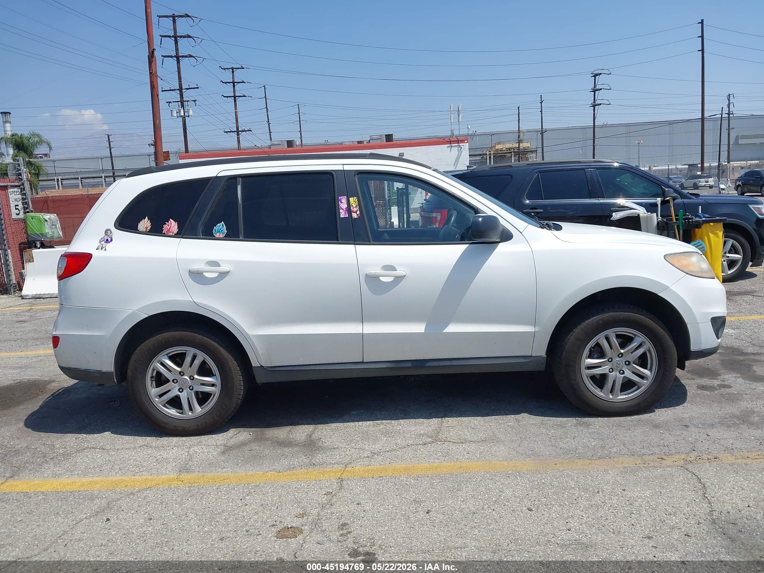 2010 Hyundai Santa Fe Gls White vin: 5NMSG3AB4AH377907