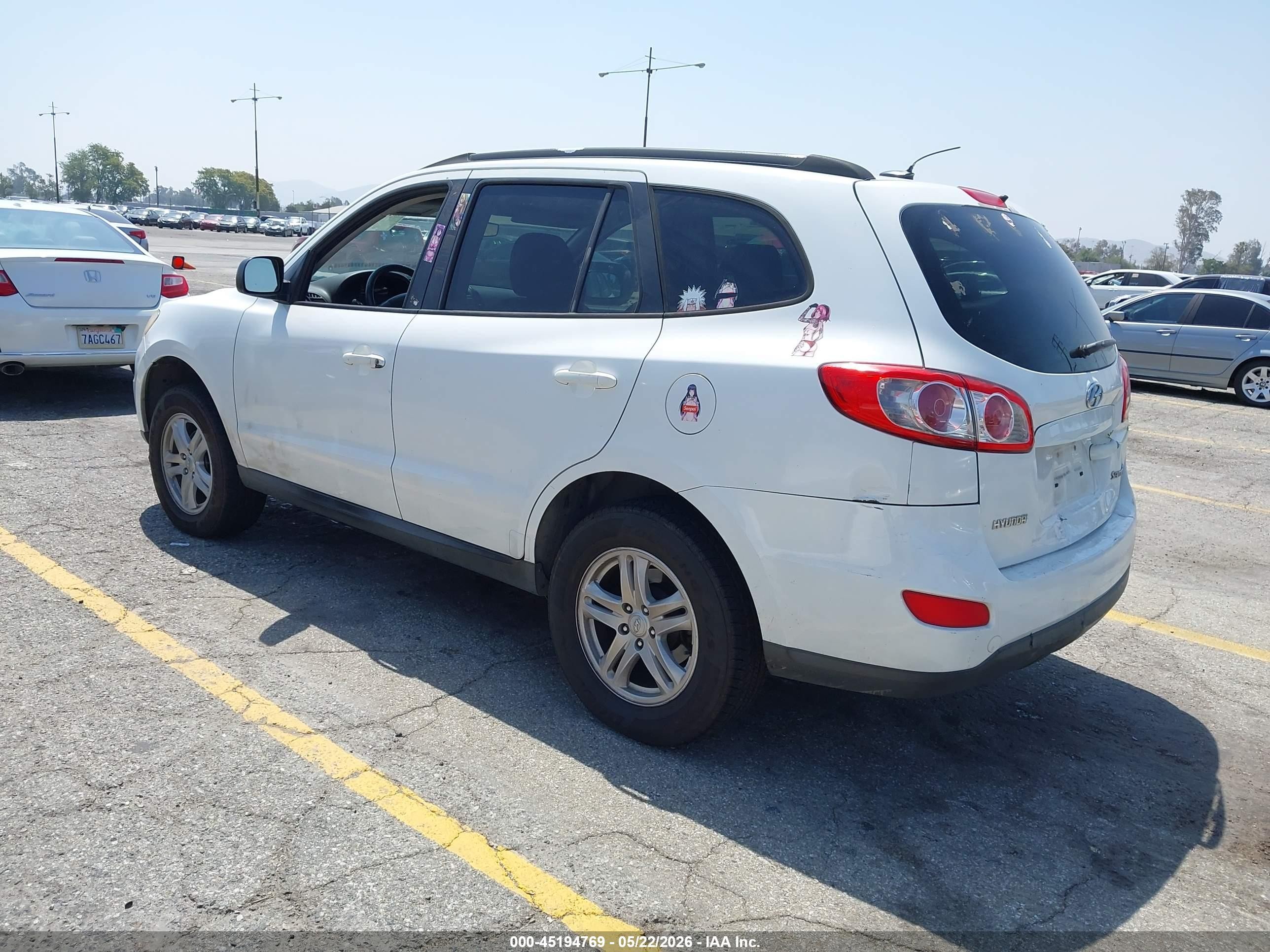 2010 Hyundai Santa Fe Gls White vin: 5NMSG3AB4AH377907