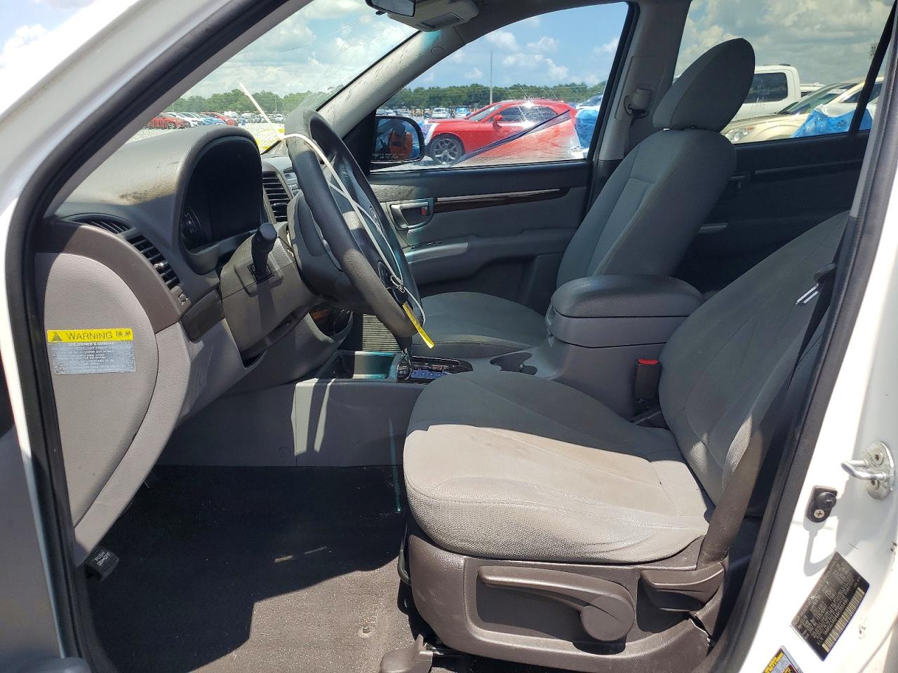 2010 Hyundai Santa Fe Gls White vin: 5NMSG3AB4AH385490