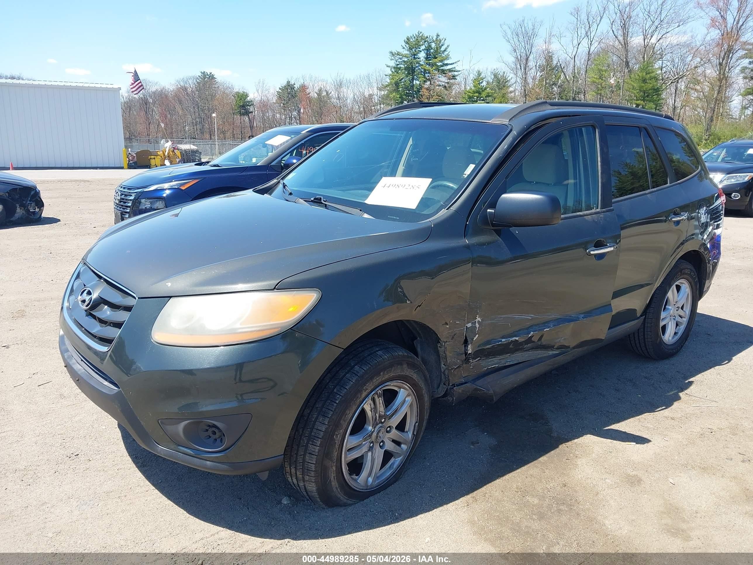 2010 Hyundai Santa Fe Gls Green vin: 5NMSG3AB4AH402014