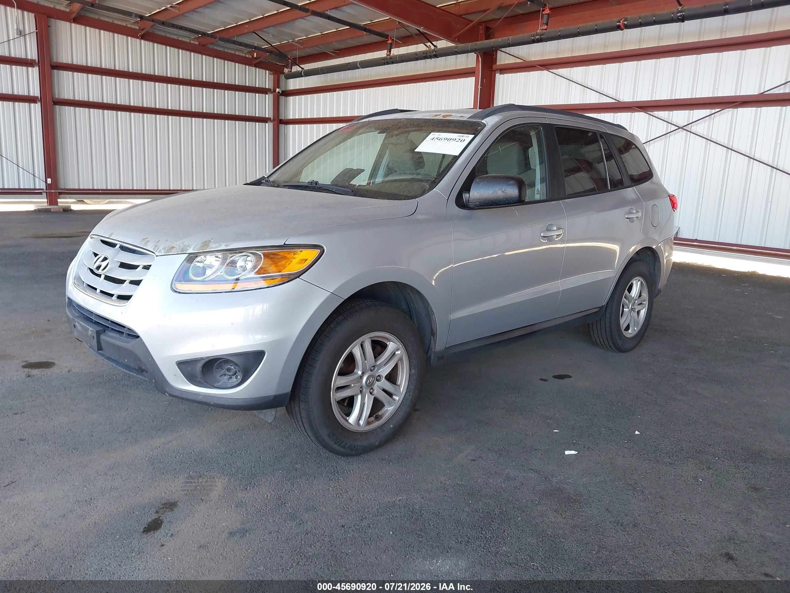 2010 Hyundai Santa Fe Gls Серебряный vin: 5NMSG3AB5AH335018