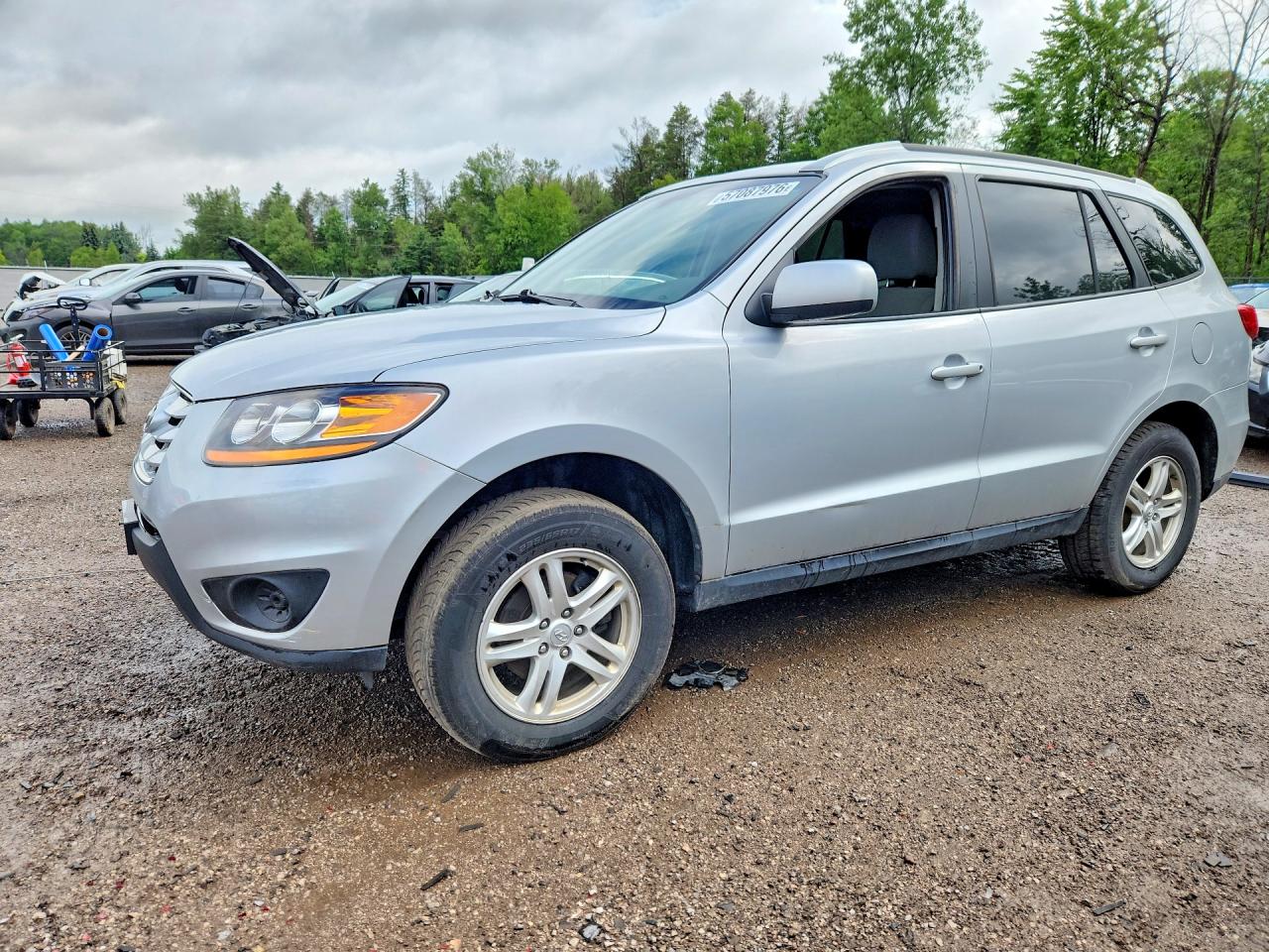 2010 Hyundai Santa Fe Gls Silver vin: 5NMSG3AB5AH336461