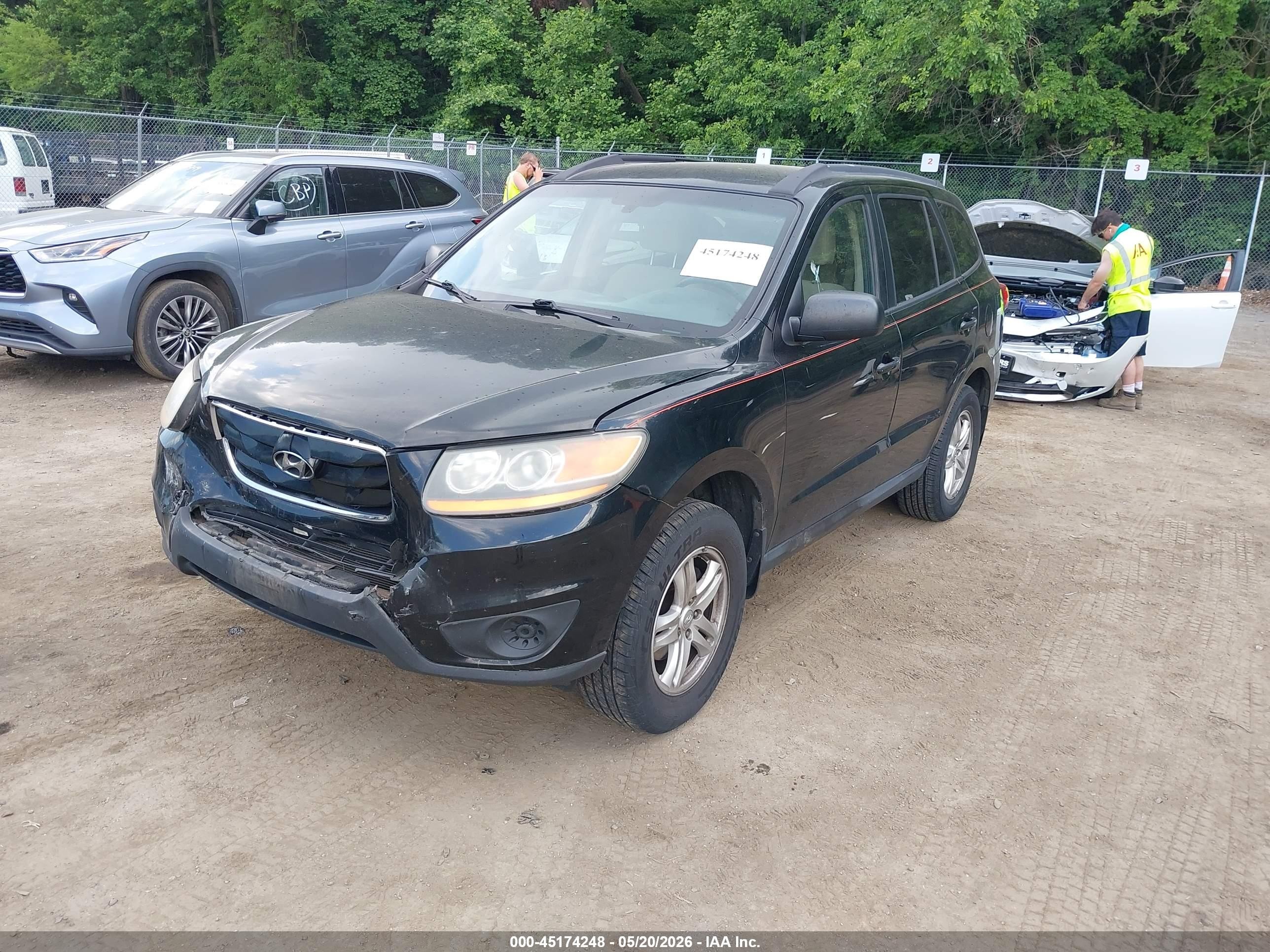 2010 Hyundai Santa Fe Gls Black vin: 5NMSG3AB5AH357164