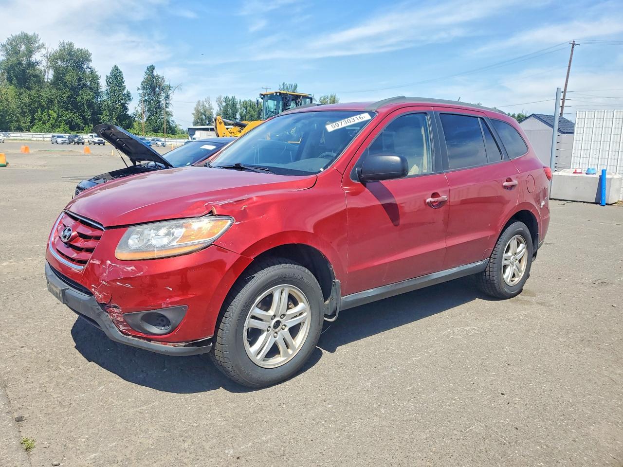 2010 Hyundai Santa Fe Gls Red vin: 5NMSG3AB5AH387104