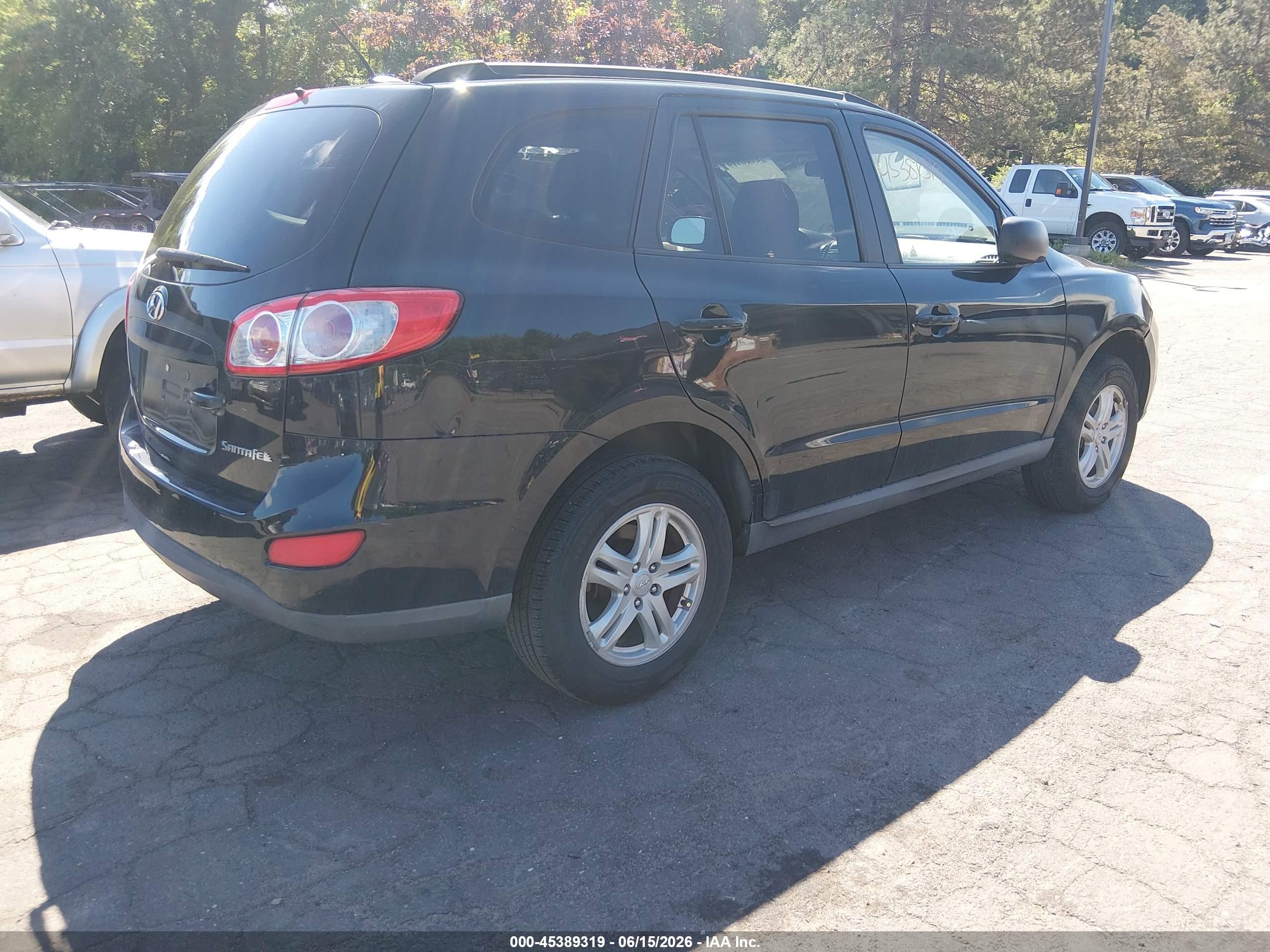 2010 Hyundai Santa Fe Gls Black vin: 5NMSG3AB5AH389614