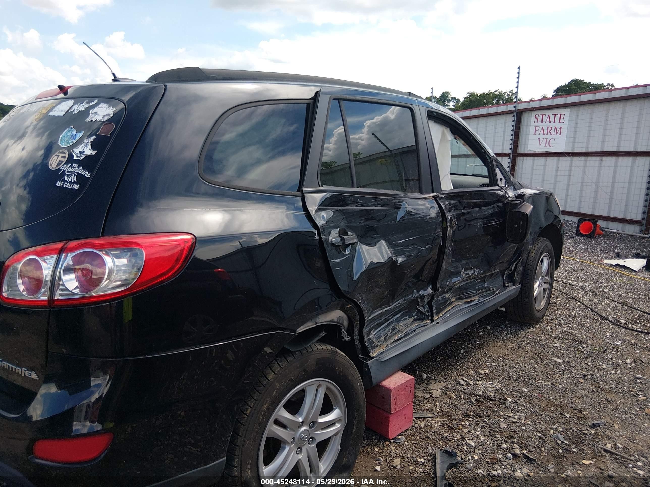 2010 Hyundai Santa Fe Gls Black vin: 5NMSG3AB5AH390228