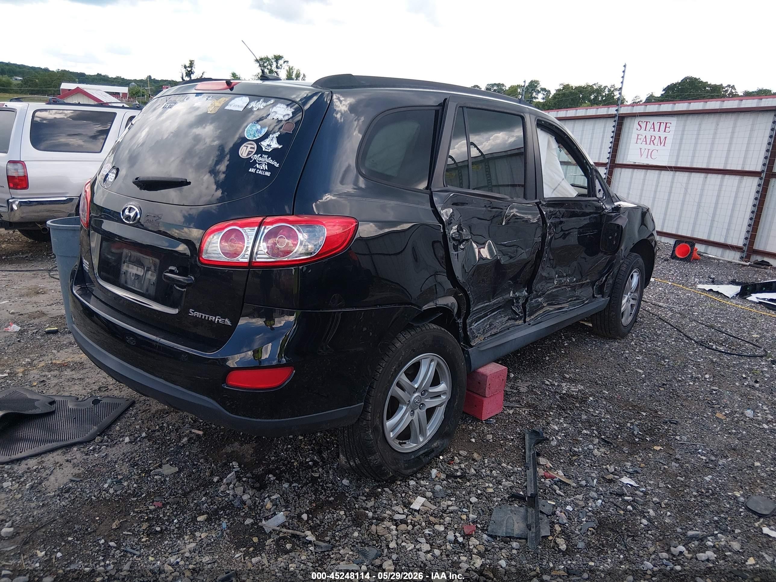 2010 Hyundai Santa Fe Gls Black vin: 5NMSG3AB5AH390228