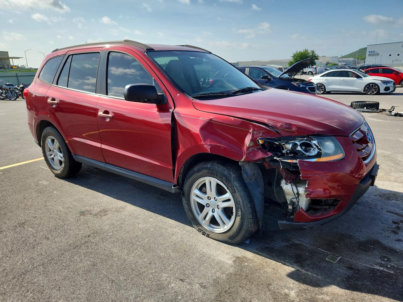 2010 Hyundai Santa Fe Gls Red vin: 5NMSG3AB6AH337134