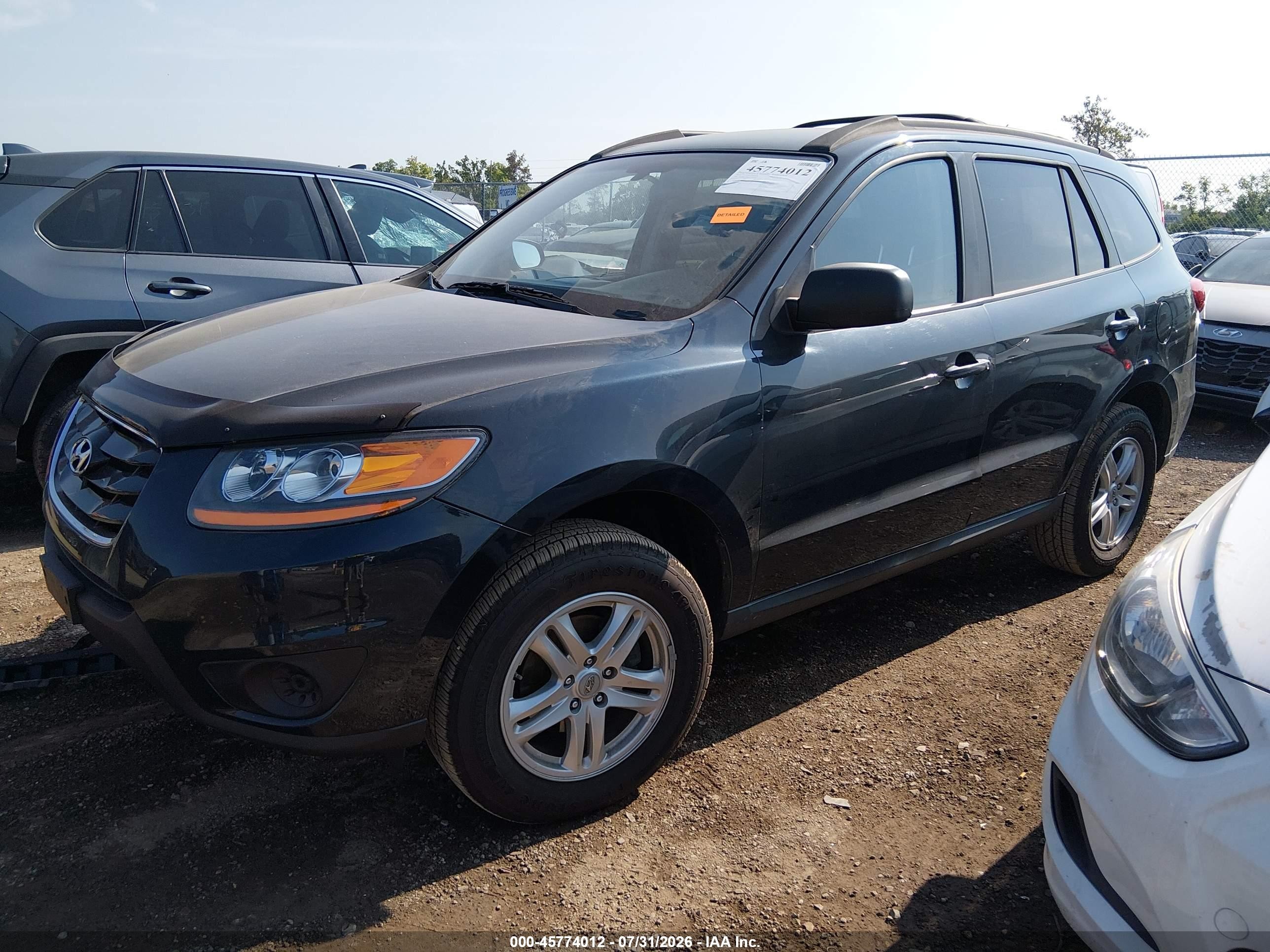 2010 Hyundai Santa Fe Gls Black vin: 5NMSG3AB6AH346500