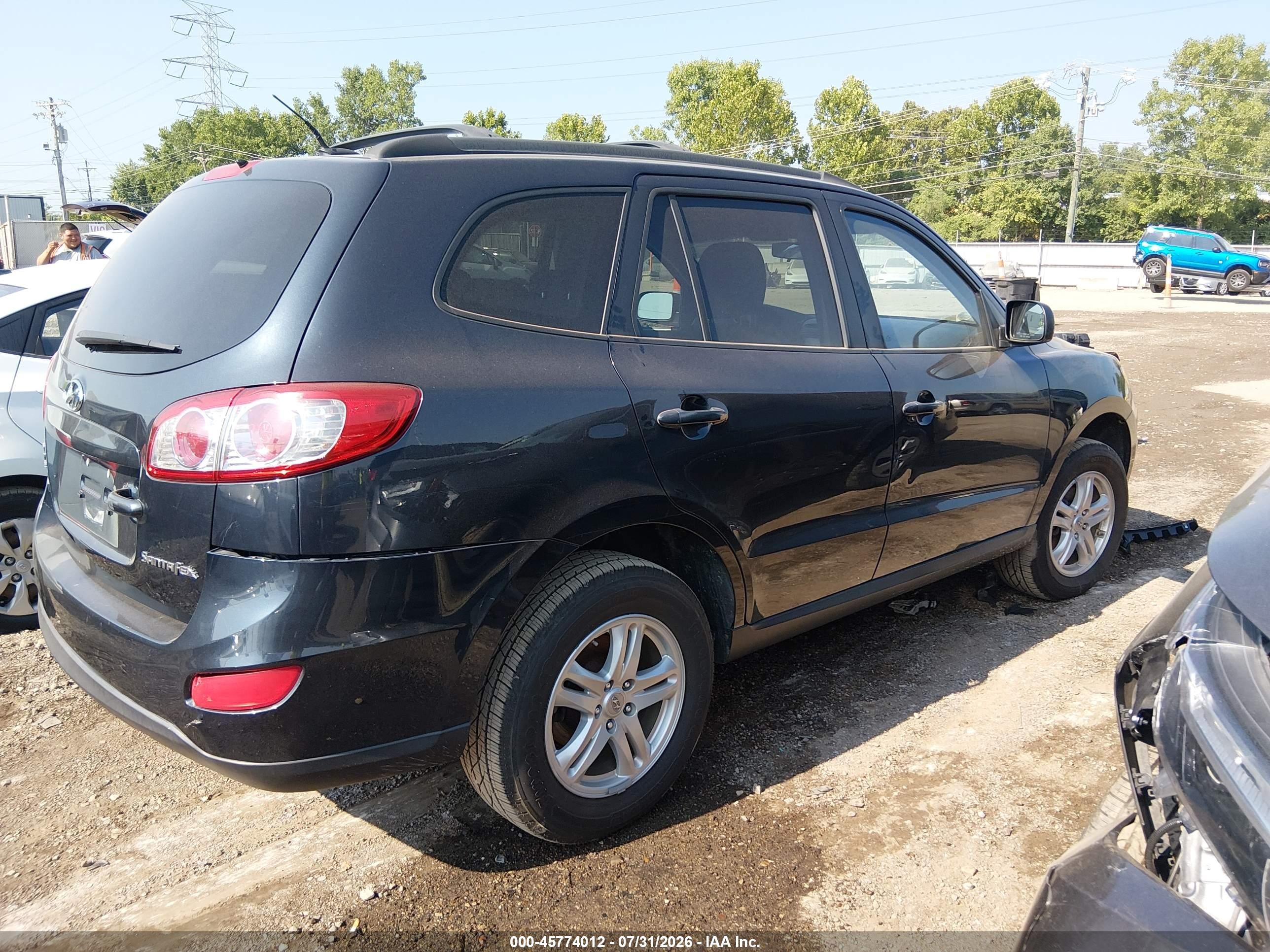 2010 Hyundai Santa Fe Gls Black vin: 5NMSG3AB6AH346500