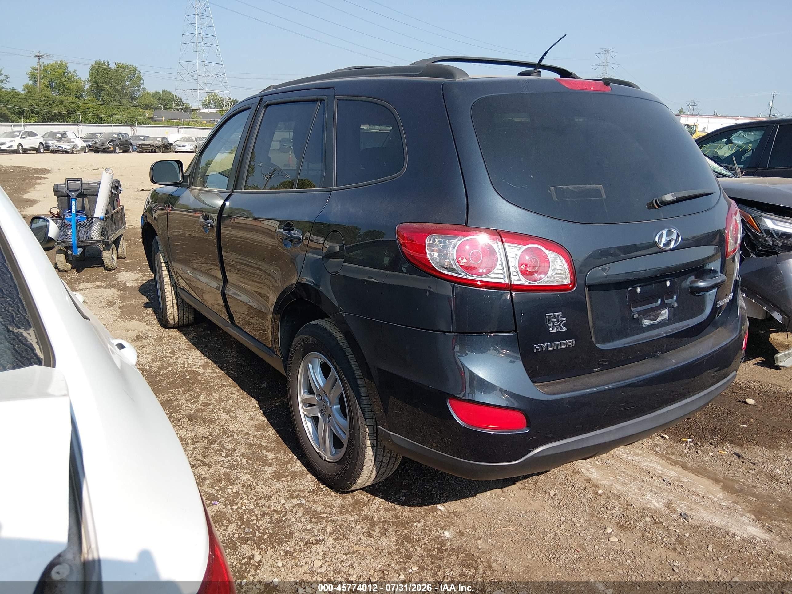 2010 Hyundai Santa Fe Gls Black vin: 5NMSG3AB6AH346500