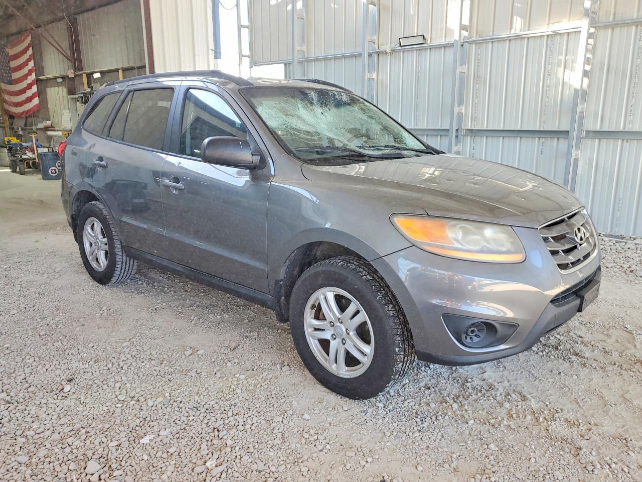 2010 Hyundai Santa Fe Gls Gray vin: 5NMSG3AB6AH383403