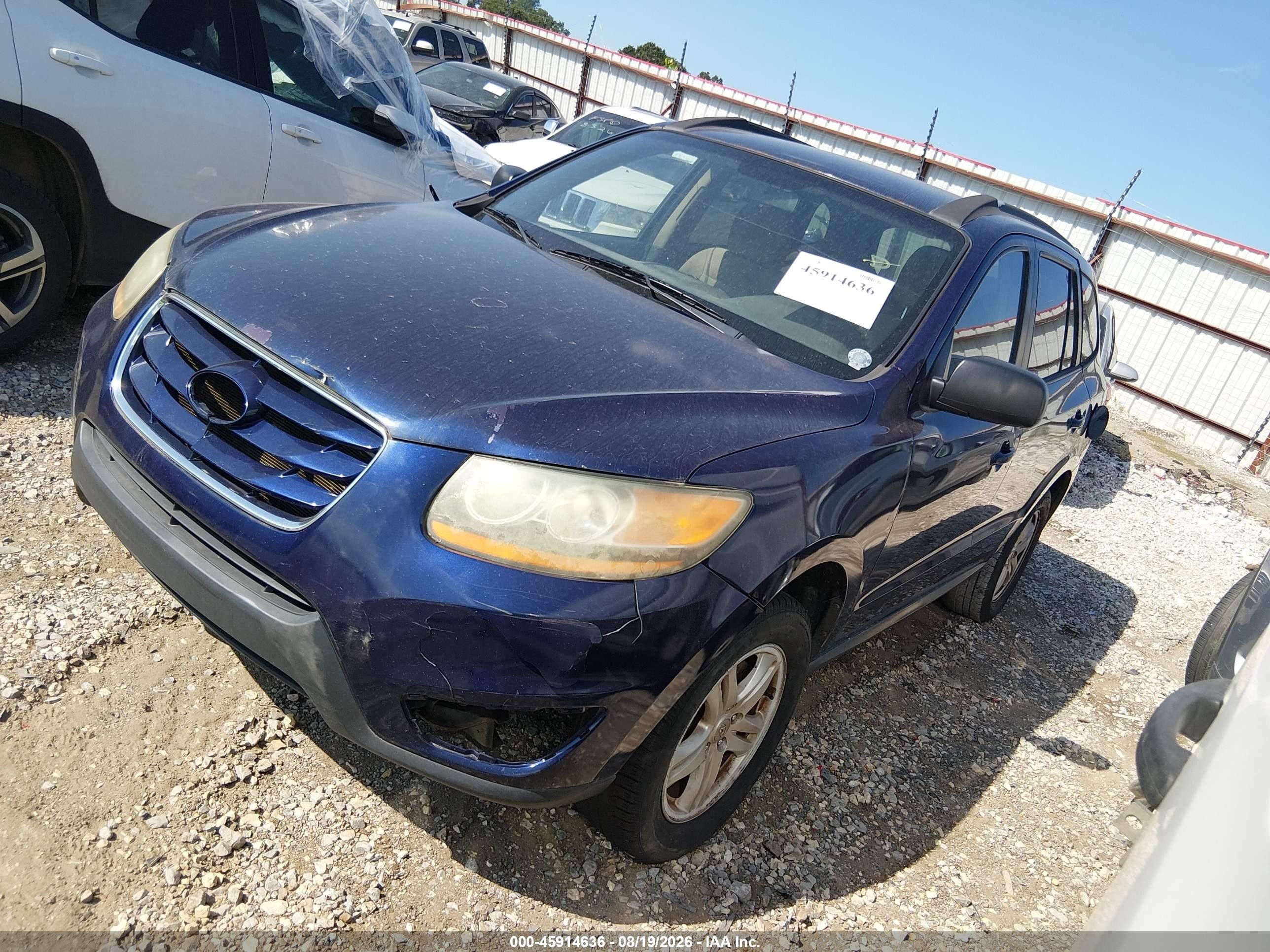 2010 Hyundai Santa Fe Gls Blue vin: 5NMSG3AB6AH387628