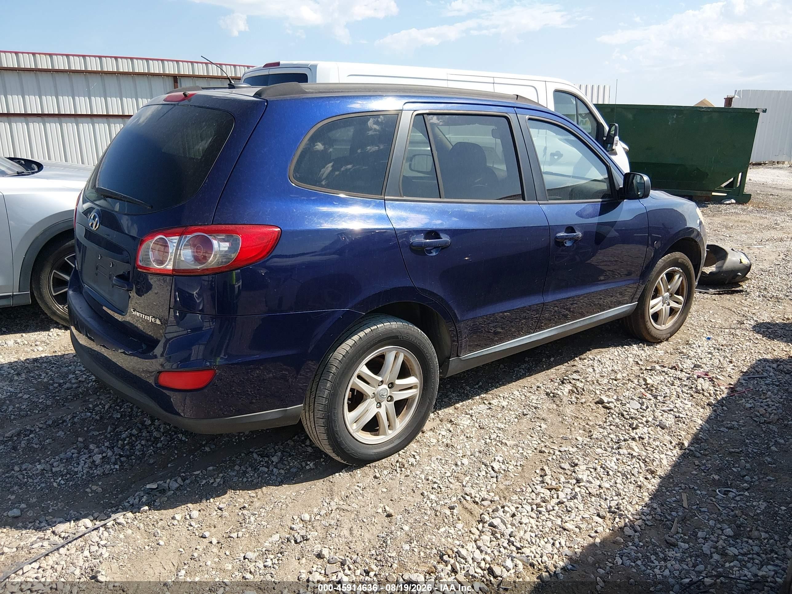 2010 Hyundai Santa Fe Gls Blue vin: 5NMSG3AB6AH387628