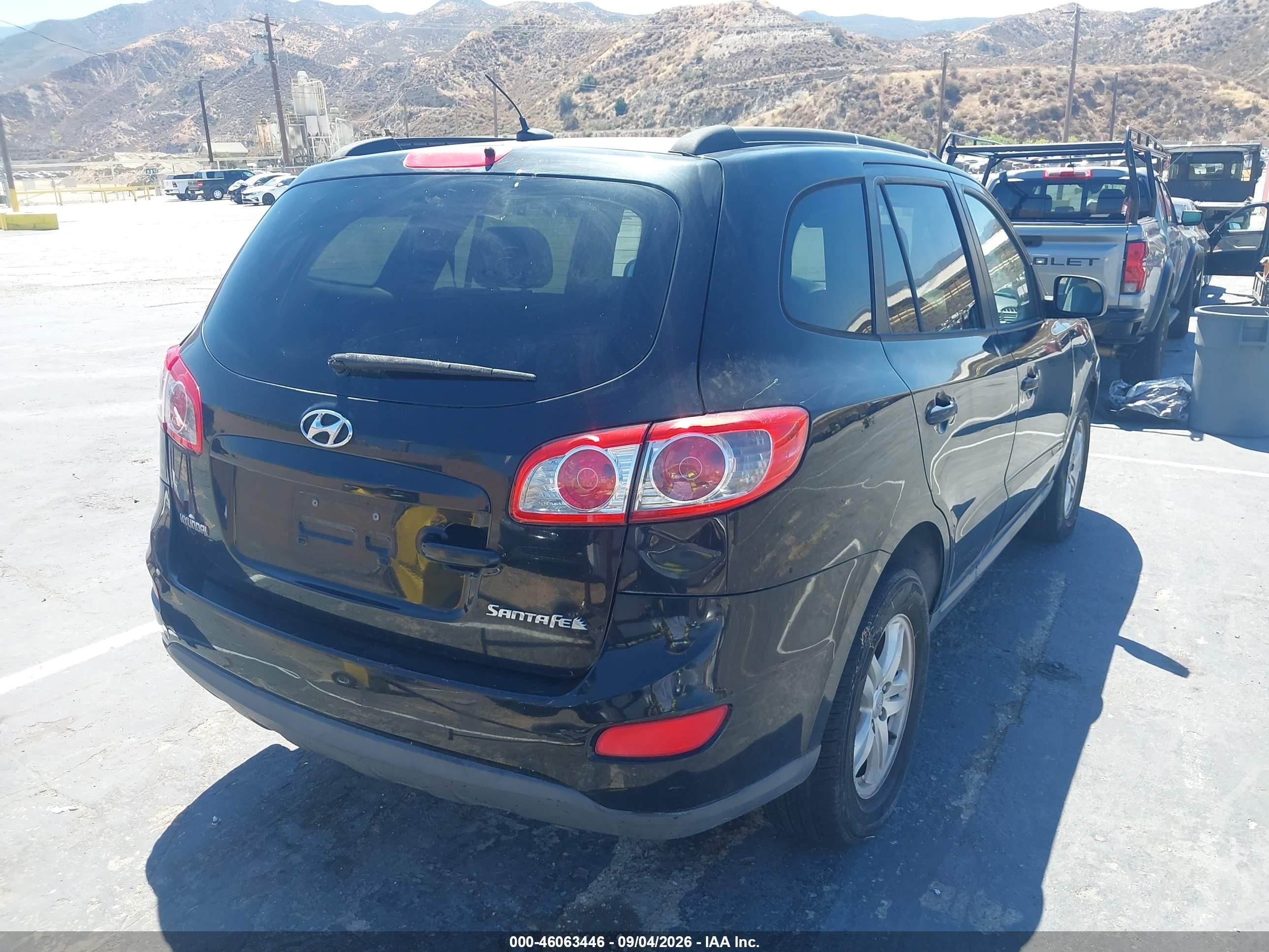 2010 Hyundai Santa Fe Gls Black vin: 5NMSG3AB6AH390478