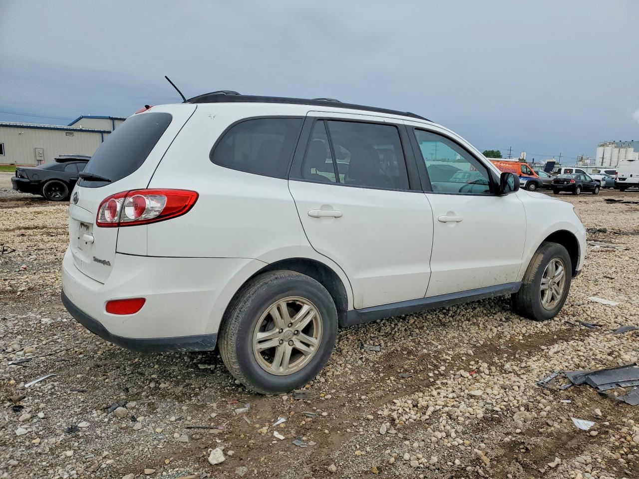 2010 Hyundai Santa Fe Gls White vin: 5NMSG3AB6AH414732