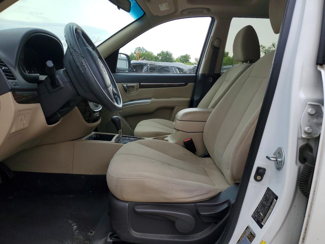 2010 Hyundai Santa Fe Gls White vin: 5NMSG3AB6AH414732