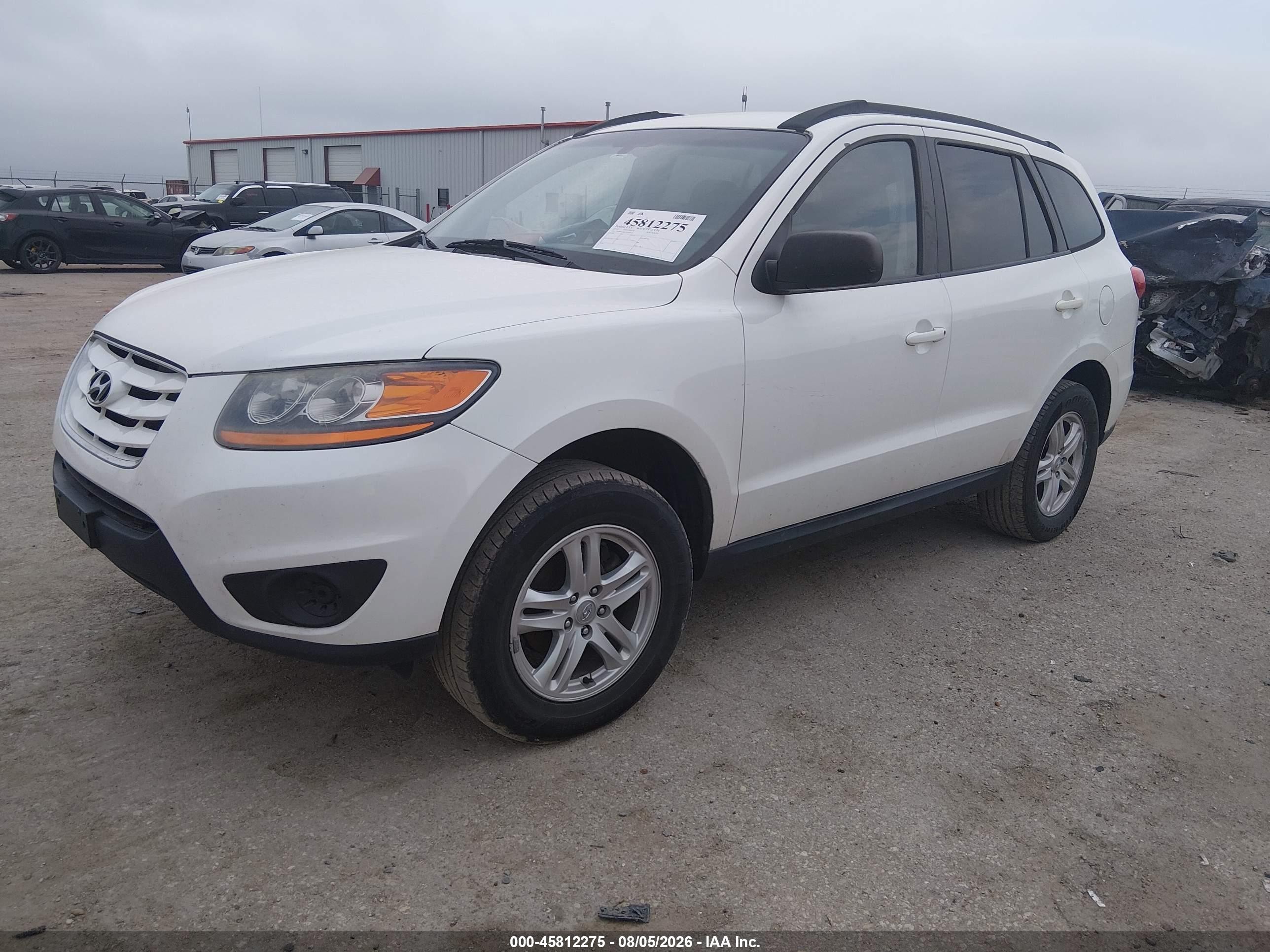 2010 Hyundai Santa Fe Gls White vin: 5NMSG3AB7AH348353