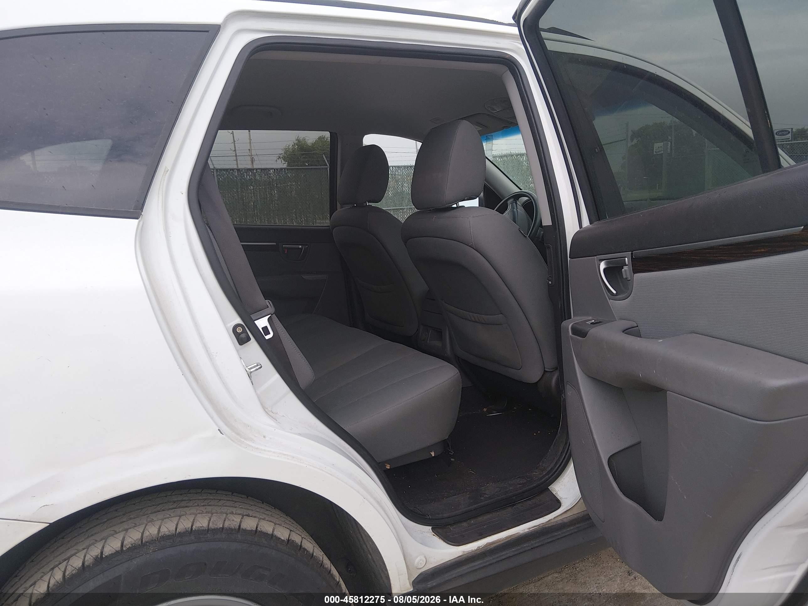2010 Hyundai Santa Fe Gls White vin: 5NMSG3AB7AH348353