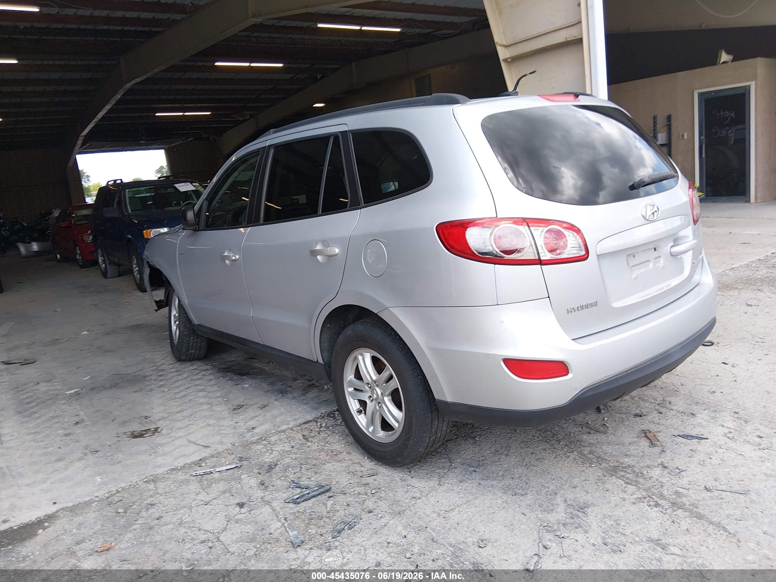 2010 Hyundai Santa Fe Gls Silver vin: 5NMSG3AB7AH351236