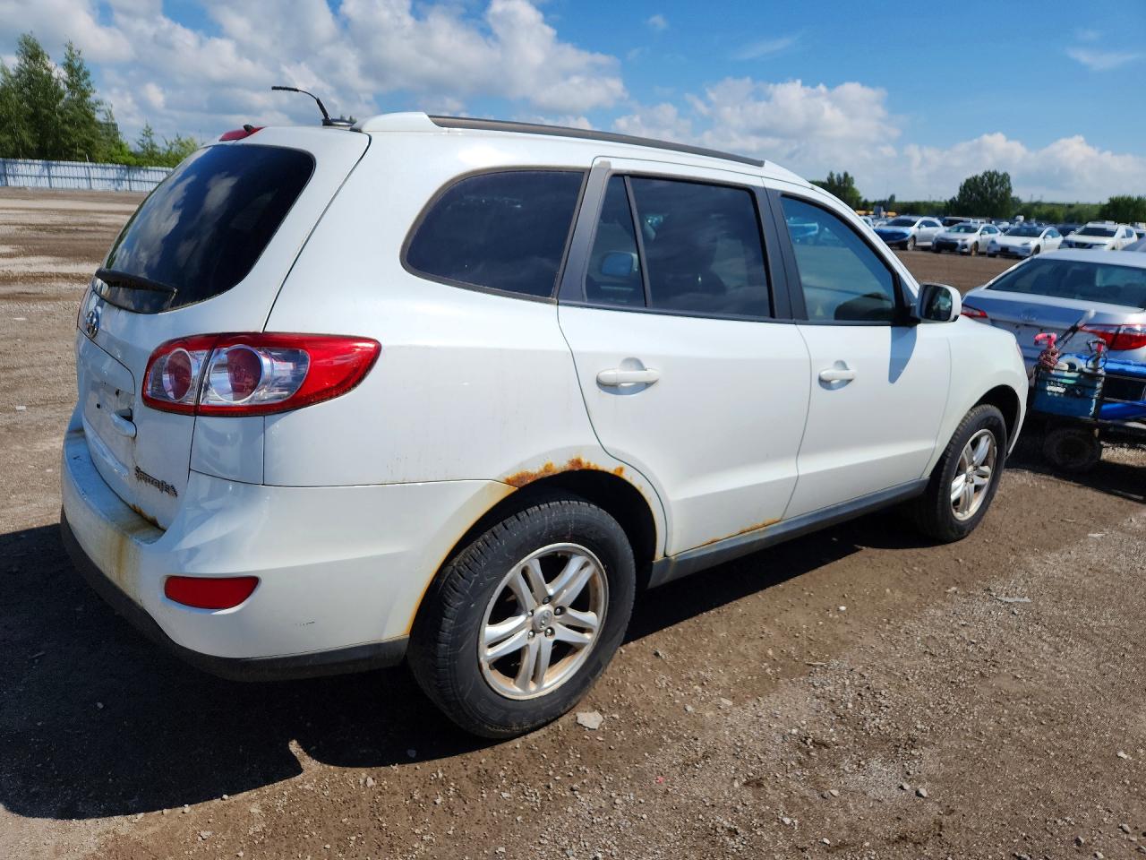 2010 Hyundai Santa Fe Gls White vin: 5NMSG3AB7AH363080