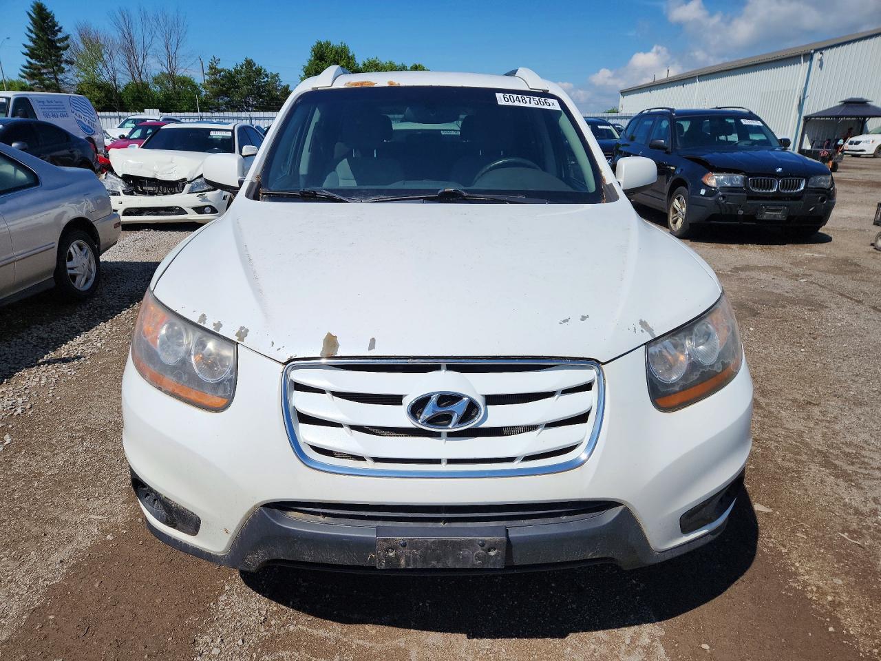 2010 Hyundai Santa Fe Gls White vin: 5NMSG3AB7AH363080