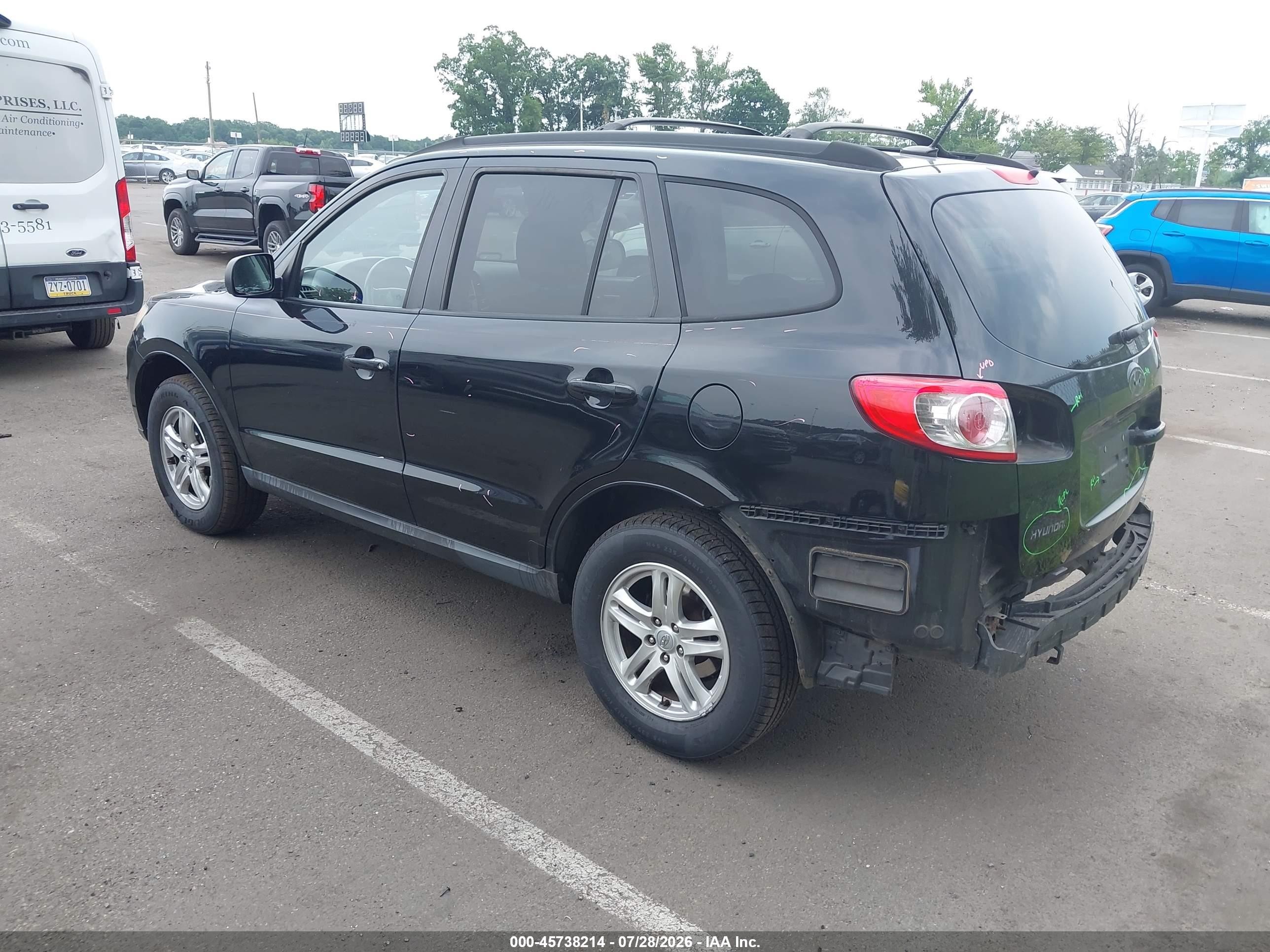2010 Hyundai Santa Fe Gls Black vin: 5NMSG3AB7AH364309