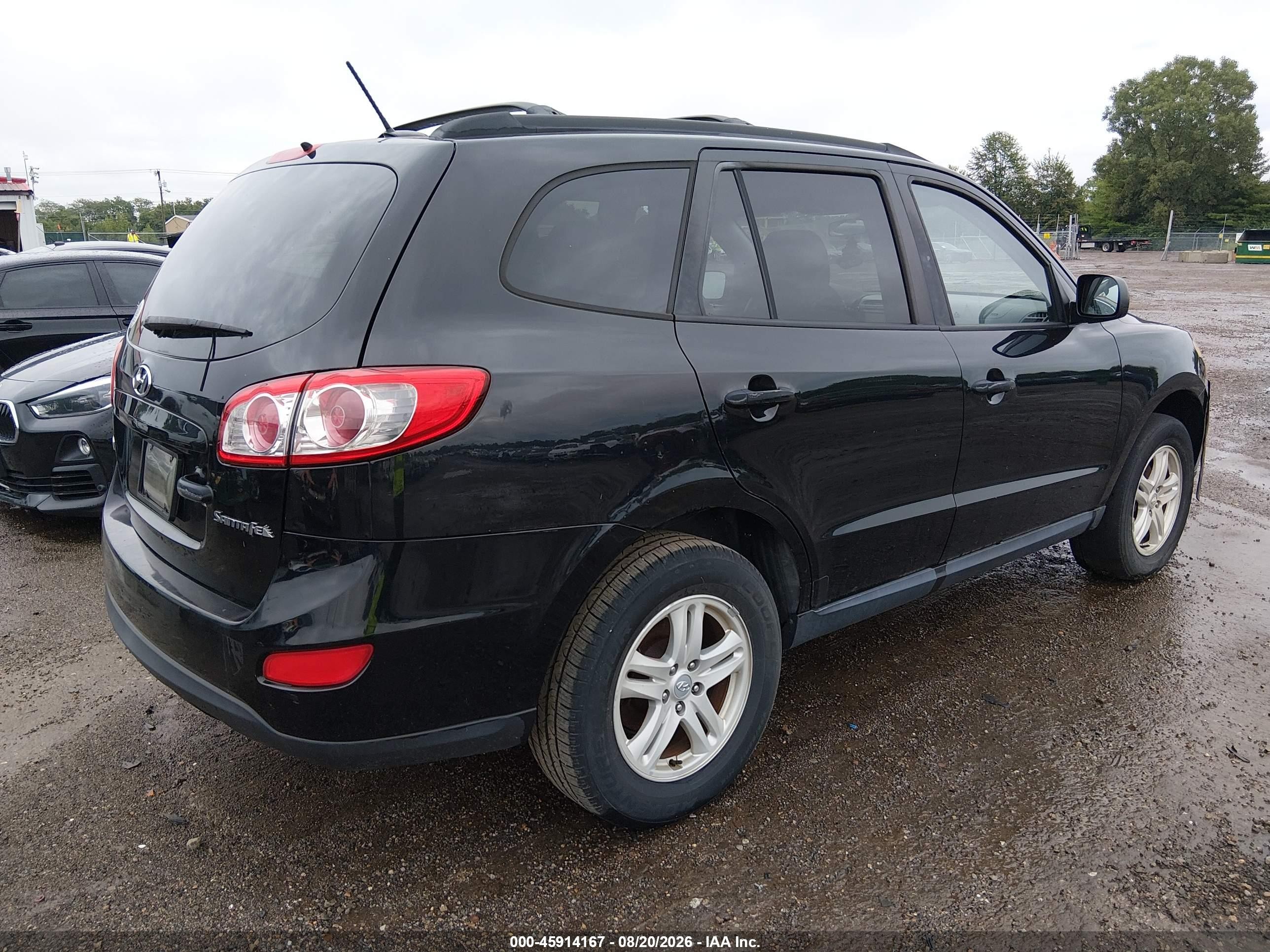 2010 Hyundai Santa Fe Gls Black vin: 5NMSG3AB7AH397665