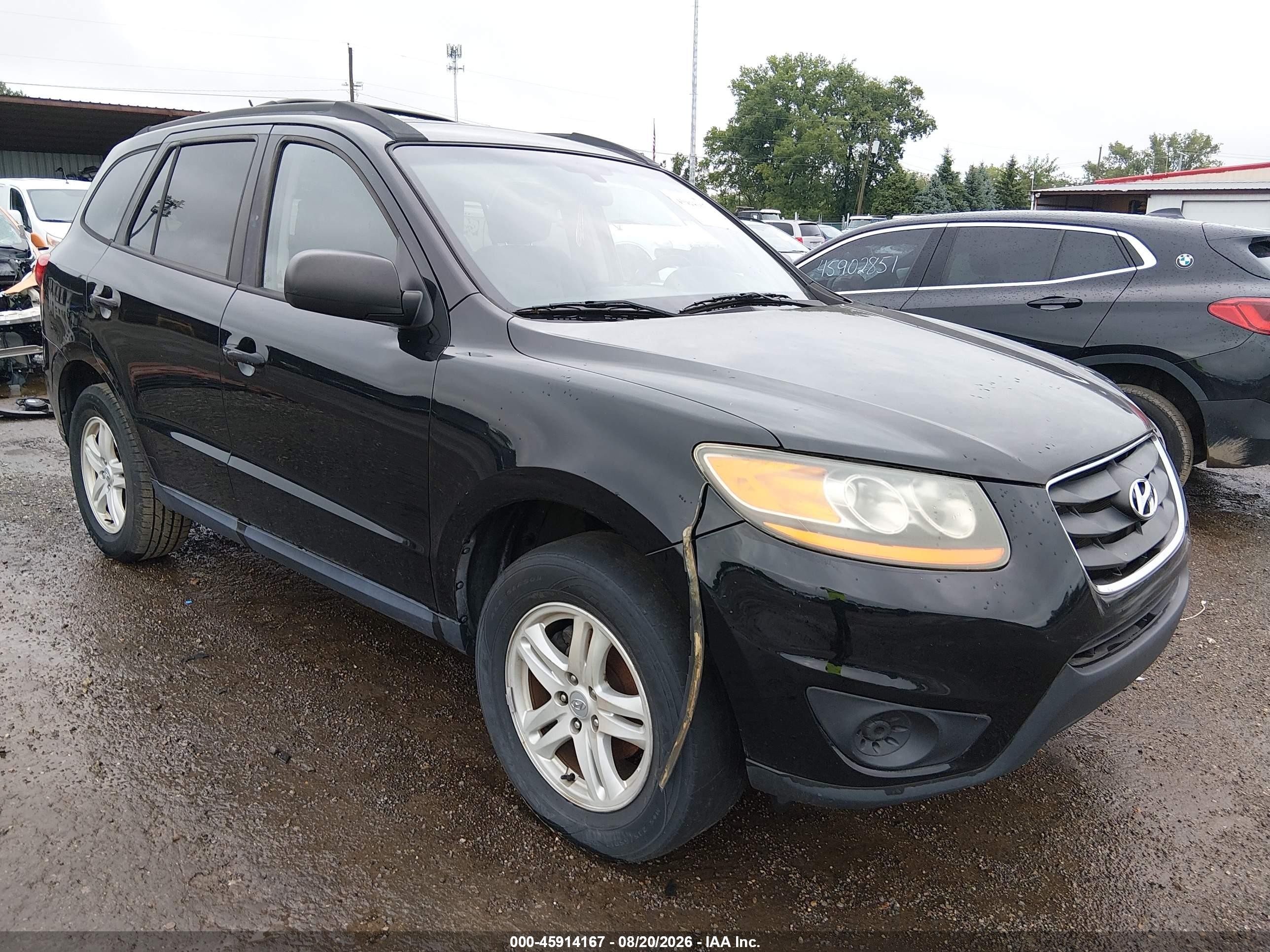 2010 Hyundai Santa Fe Gls Black vin: 5NMSG3AB7AH397665