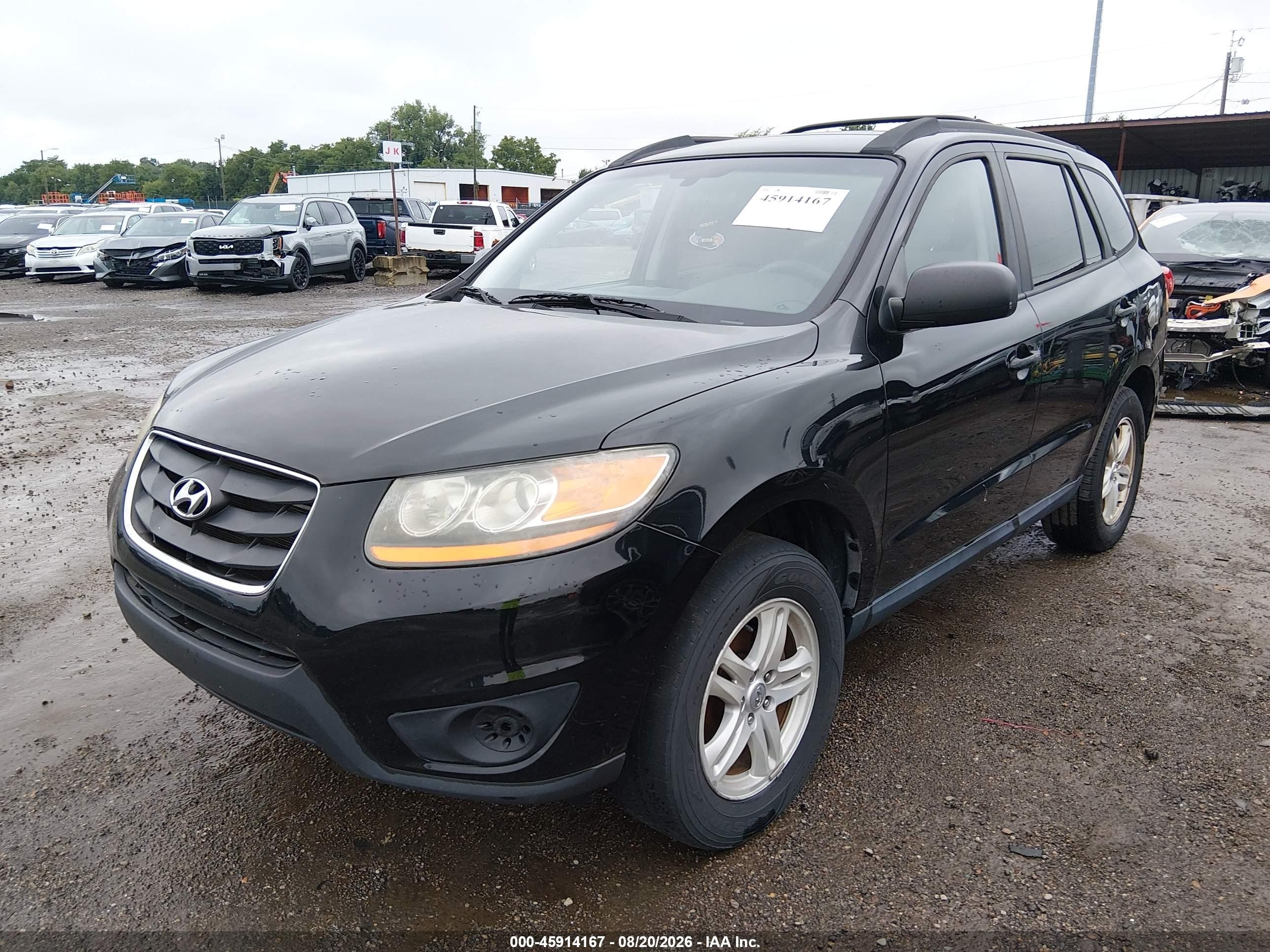 2010 Hyundai Santa Fe Gls Black vin: 5NMSG3AB7AH397665