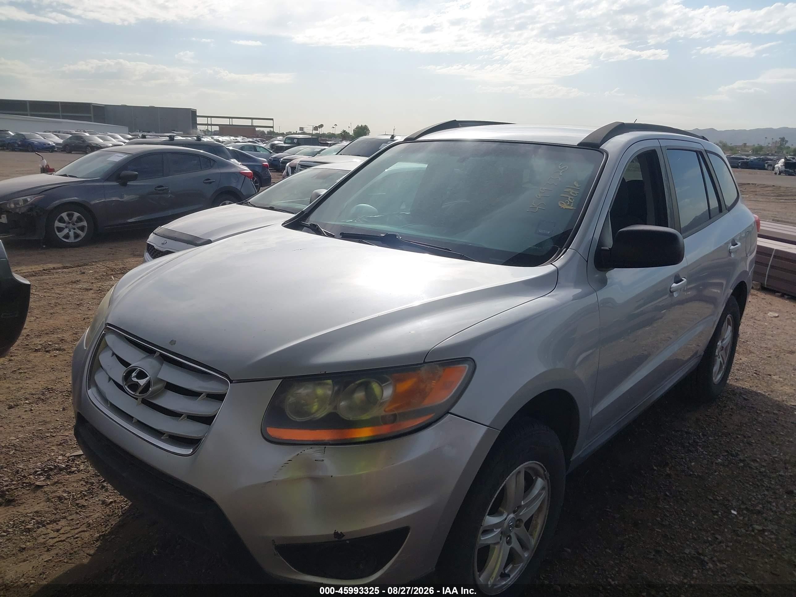 2010 Hyundai Santa Fe Gls Gray vin: 5NMSG3AB8AH357157