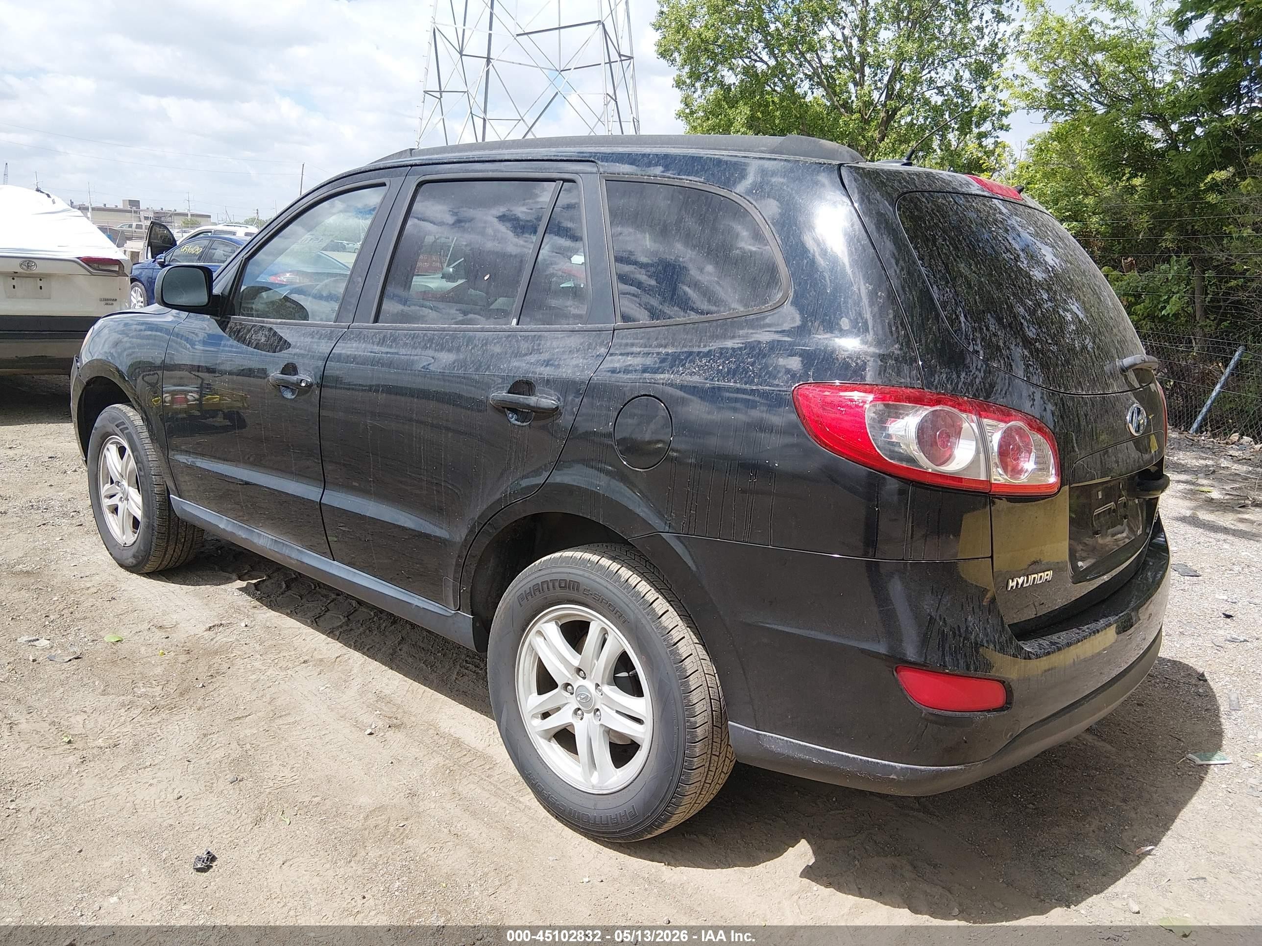 2010 Hyundai Santa Fe Gls Черный vin: 5NMSG3AB8AH378008
