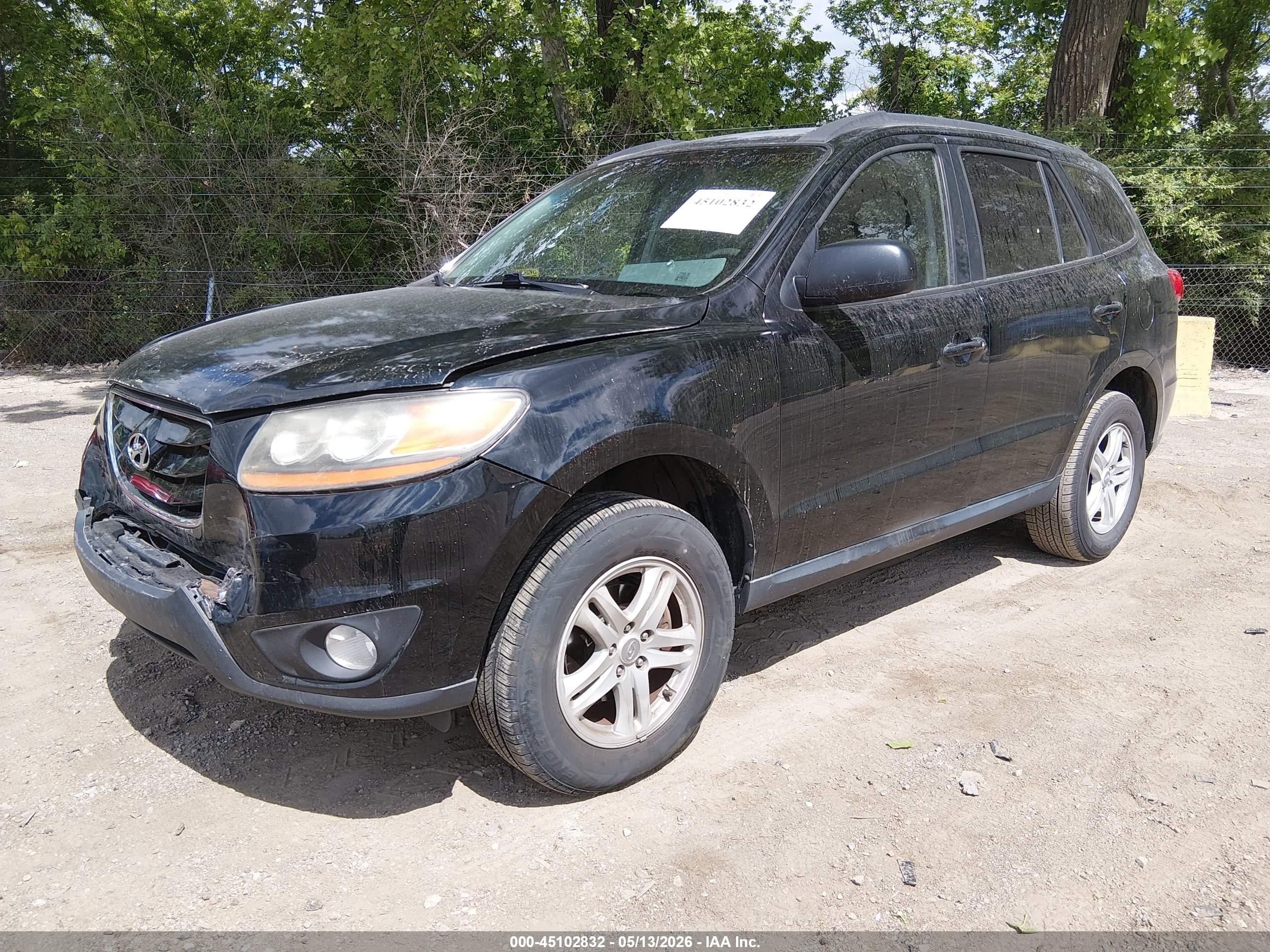 2010 Hyundai Santa Fe Gls Черный vin: 5NMSG3AB8AH378008