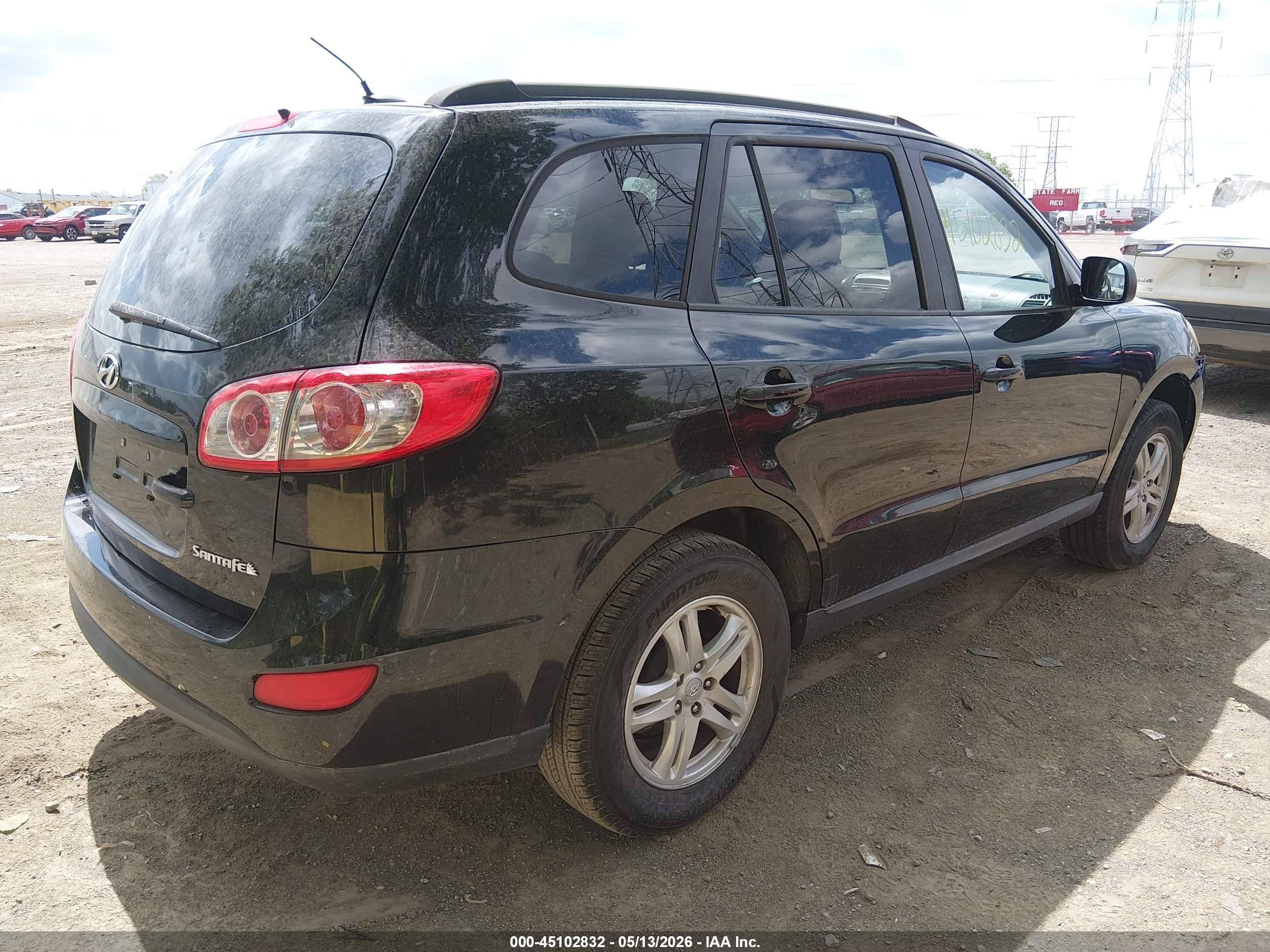 2010 Hyundai Santa Fe Gls Черный vin: 5NMSG3AB8AH378008