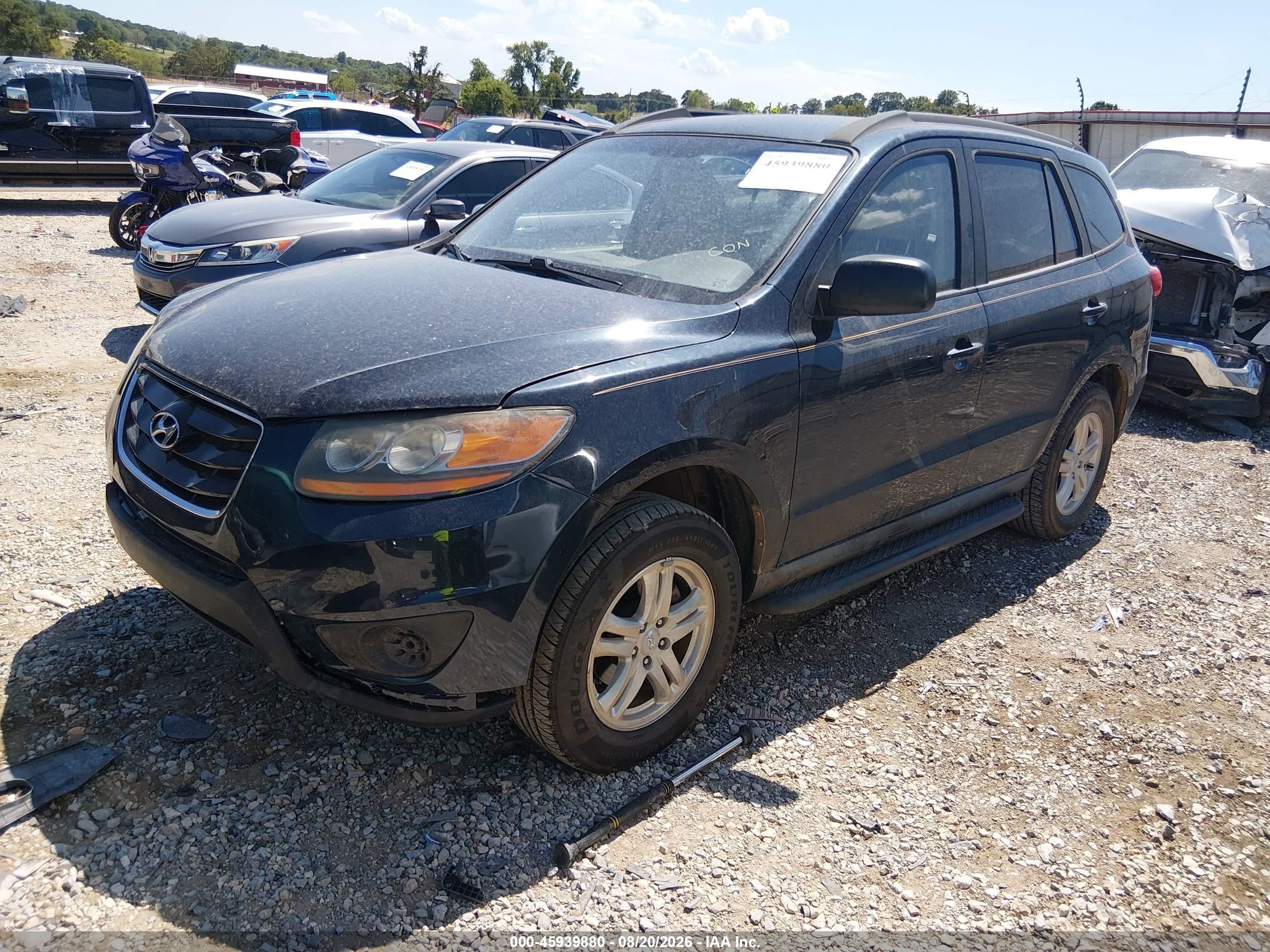 2010 Hyundai Santa Fe Gls Black vin: 5NMSG3AB8AH390319